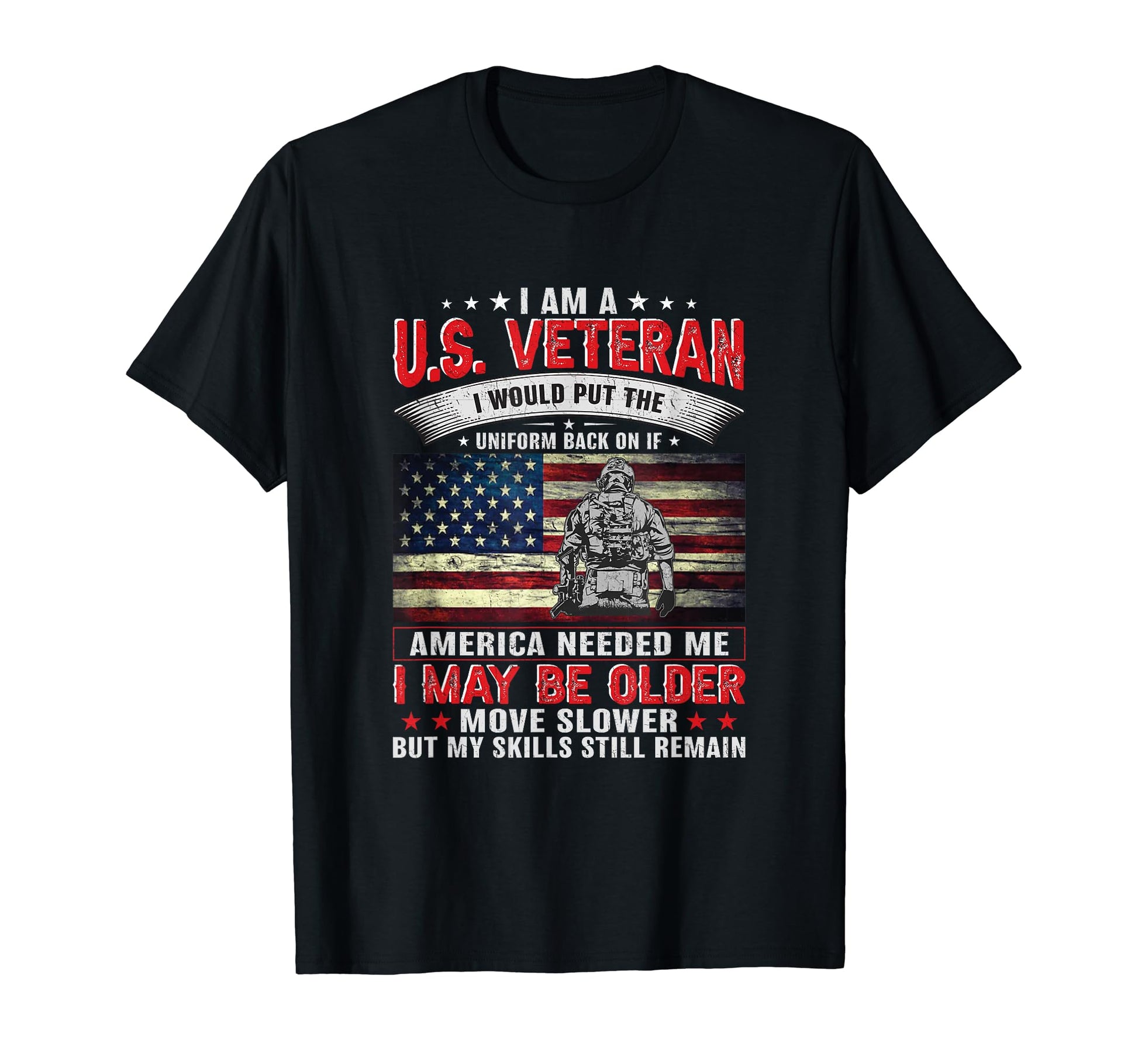 Veteran Patriot Patriots Veterans Day T-Shirt - Custom Art Print Unisex - T-Shirt, Sweatshirt, Hoodie