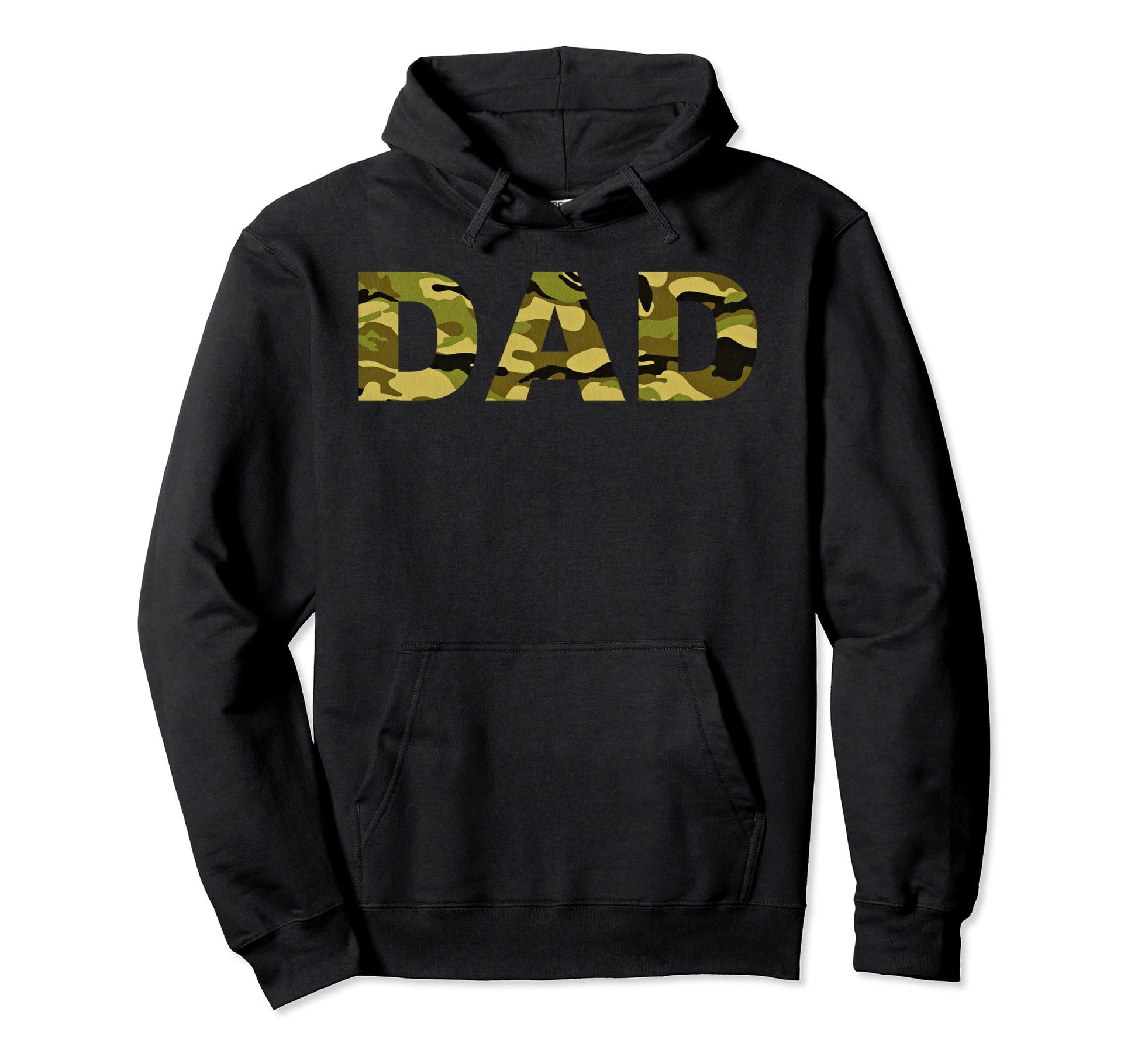 Fathers Day Dad Camouflage Camo Camping Hoodie - Graphic Print Men Women - T-Shirt, Sweatshirt, Hoodie
