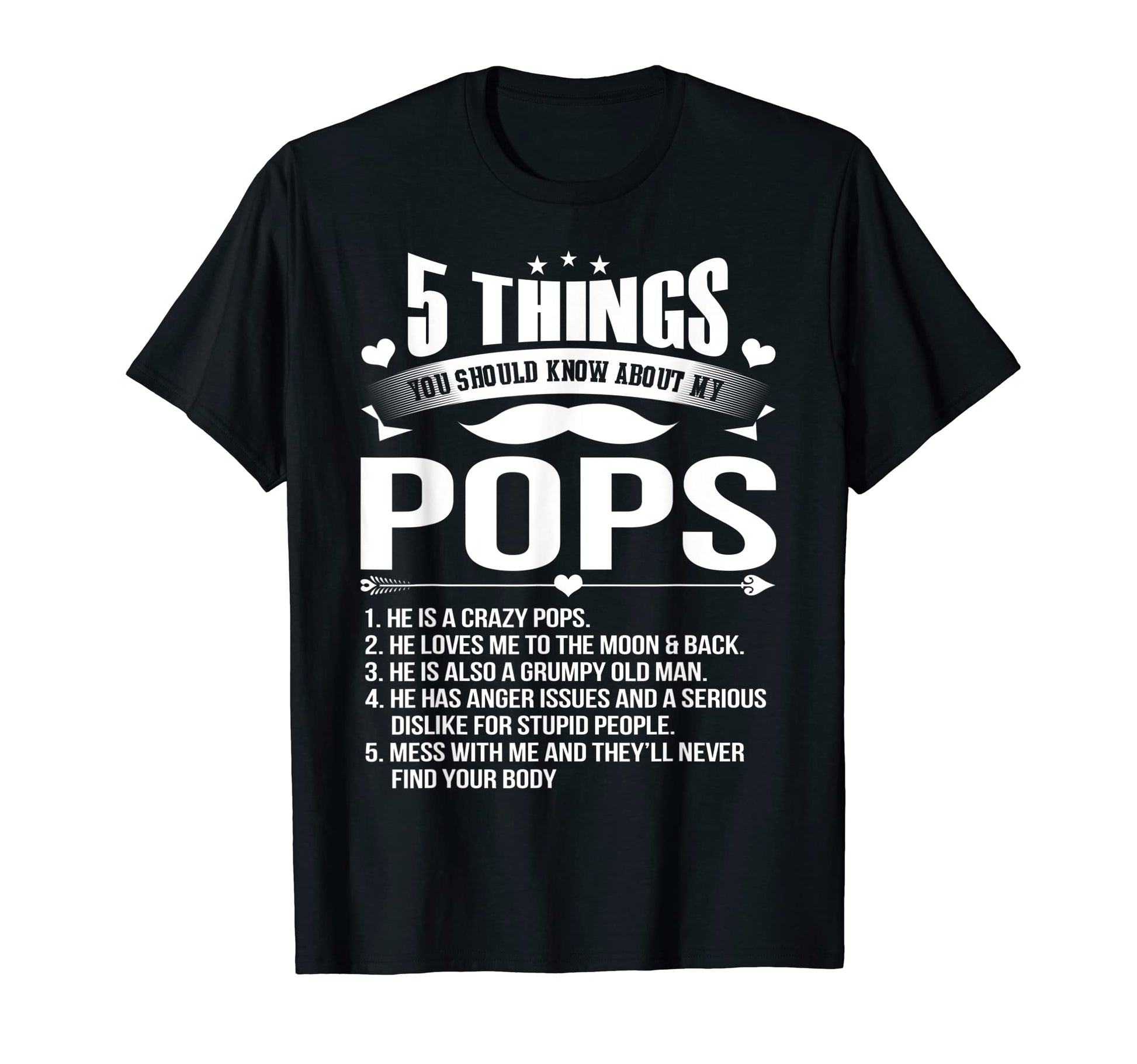 5 Things You Should Know About My T-Shirt - Fun Novelty Design for Adults - T-Shirt, Sweatshirt, Hoodie