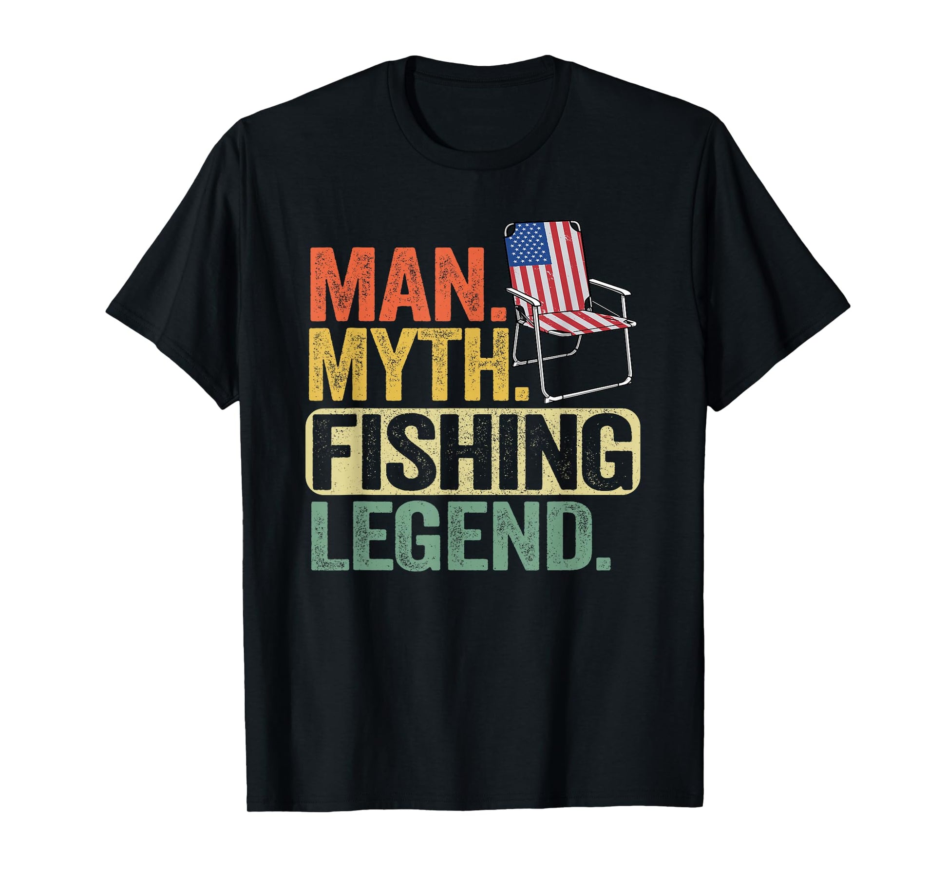 Myth Fishing Legend Dad Daddy T-Shirt - Minimalist Print for Adults - T-Shirt, Sweatshirt, Hoodie