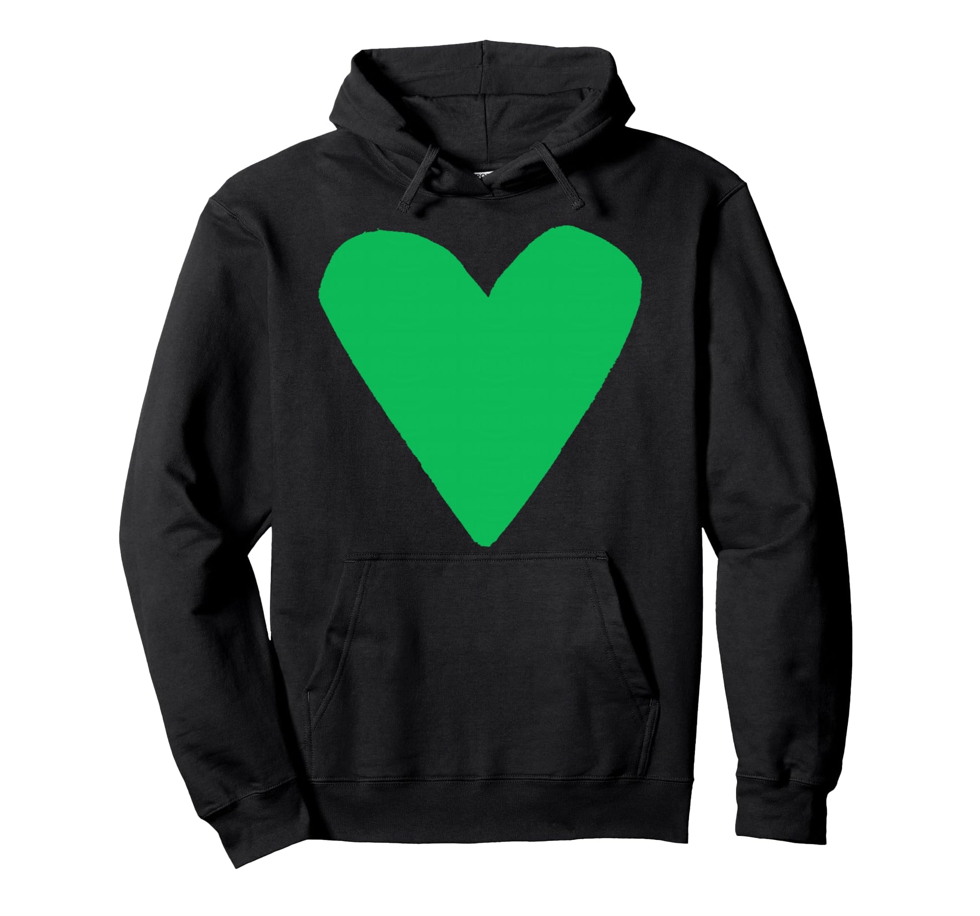Green Heart Hoodie - Casual Everyday Wear Men Women - T-Shirt, Sweatshirt, Hoodie