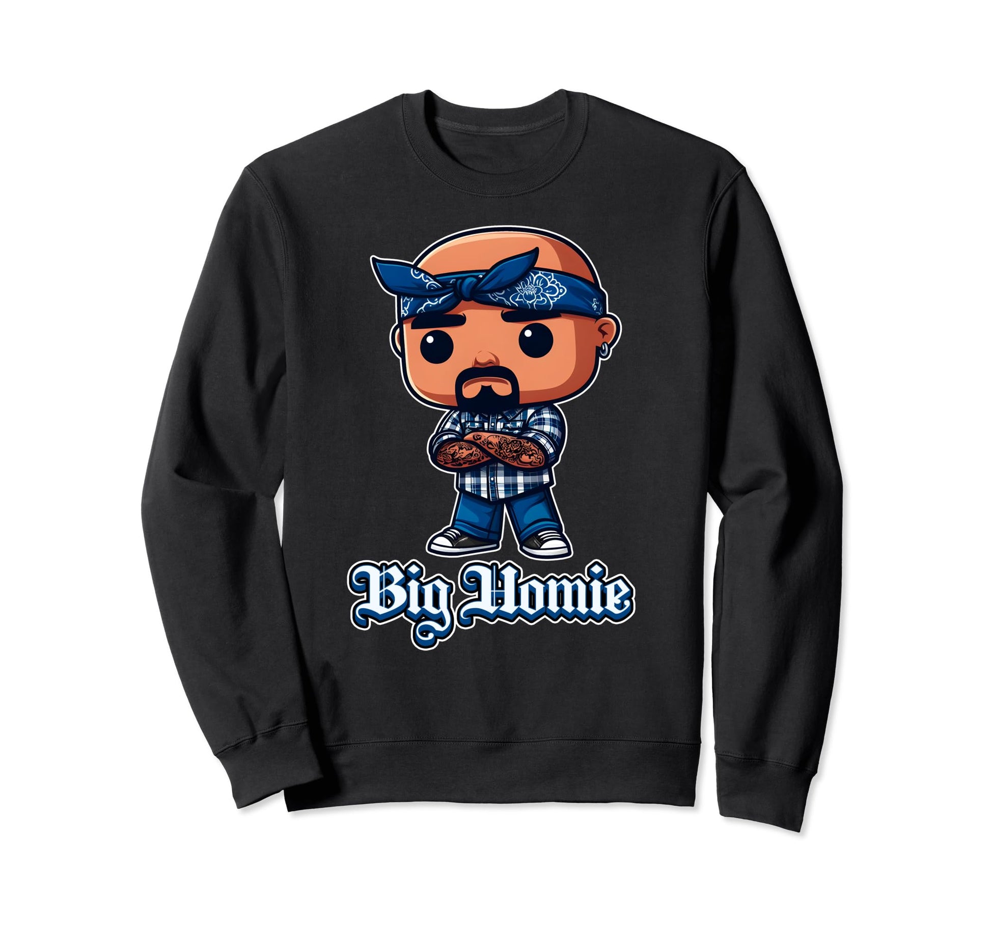 Big Homie Funny Husband Or Dad Gift Sweatshirt - Trendy Graphic Men Women - T-Shirt, Sweatshirt, Hoodie