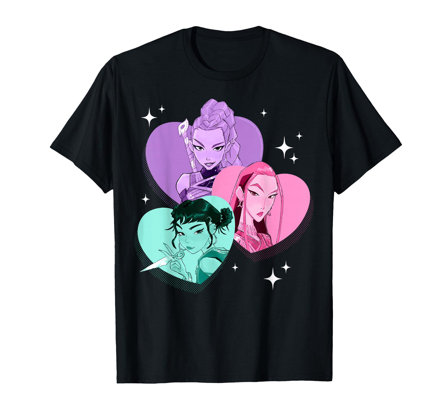 Kpop Demon Hunters Huntrix Heart T-Shirt - Minimalist Print Men Women - T-Shirt, Sweatshirt, Hoodie