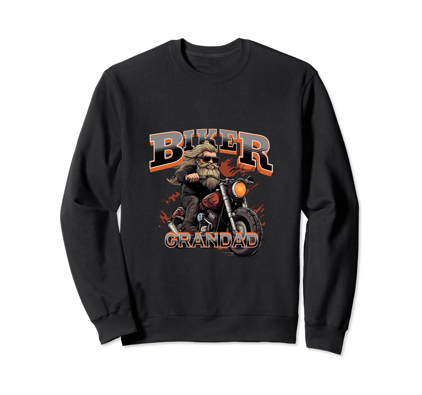 Mens Motorbike Biker Grandpa Sweatshirt - Novelty Apparel Men Women - T-Shirt, Sweatshirt, Hoodie