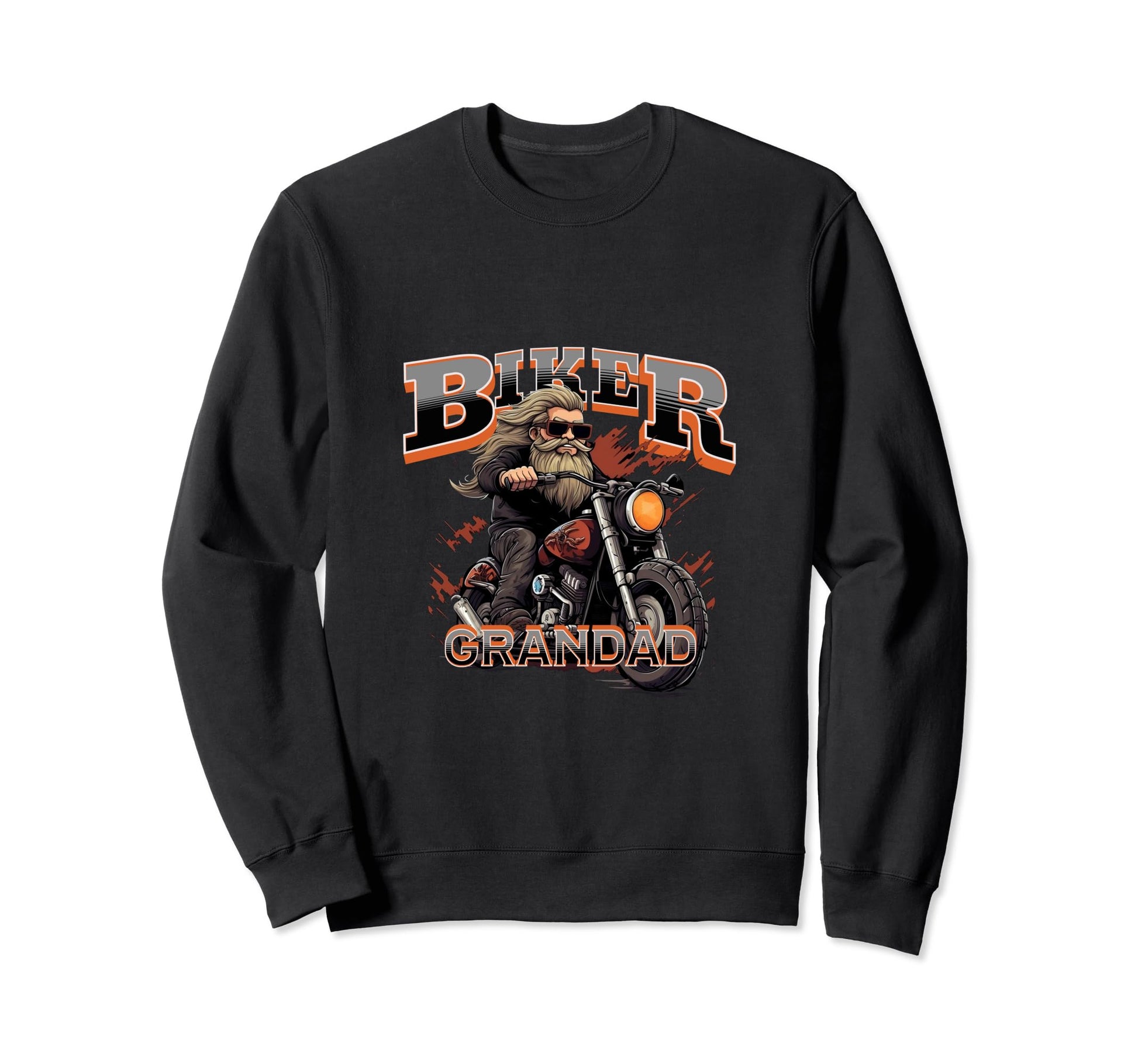 Mens Motorbike Biker Grandpa Sweatshirt - Novelty Apparel Men Women - T-Shirt, Sweatshirt, Hoodie