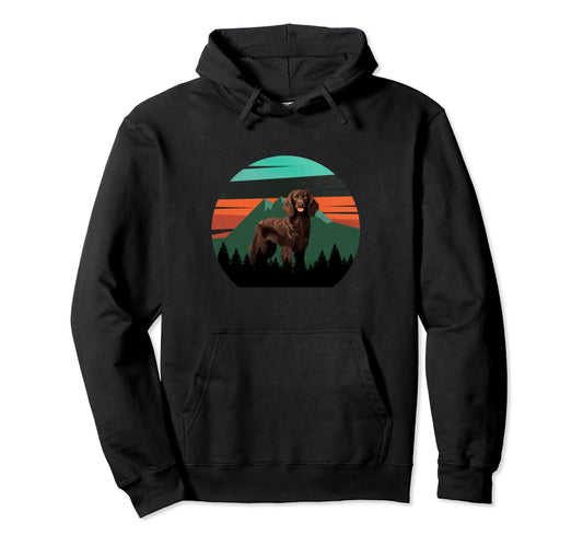 Boykin Dog Sunset Distressed Hiking Gift Hoodie - Novelty Apparel Unisex - T-Shirt, Sweatshirt, Hoodie