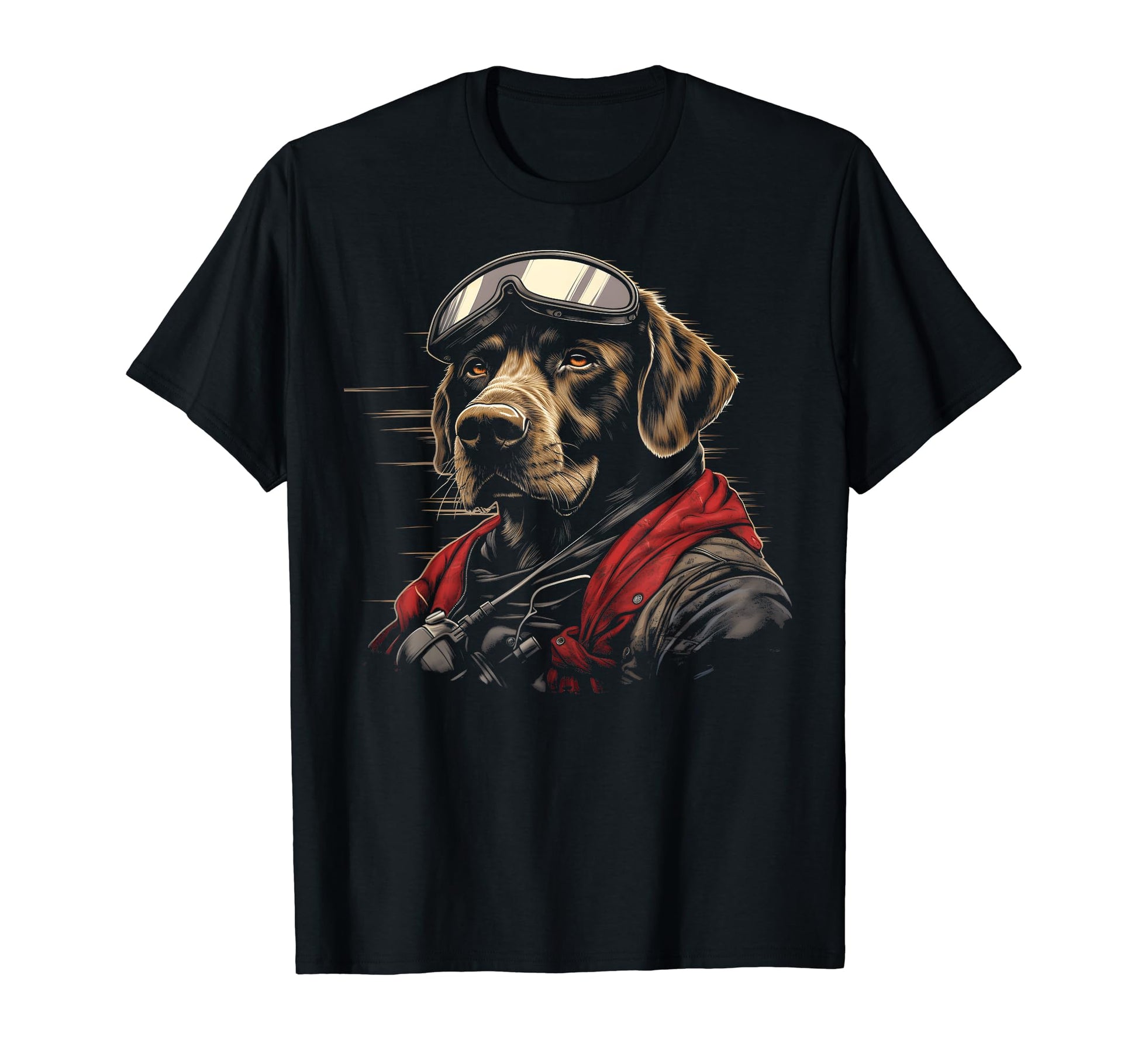 Motorcycle Dad Biker Dog Labrador T-Shirt - Streetwear Style Men Women - T-Shirt, Sweatshirt, Hoodie