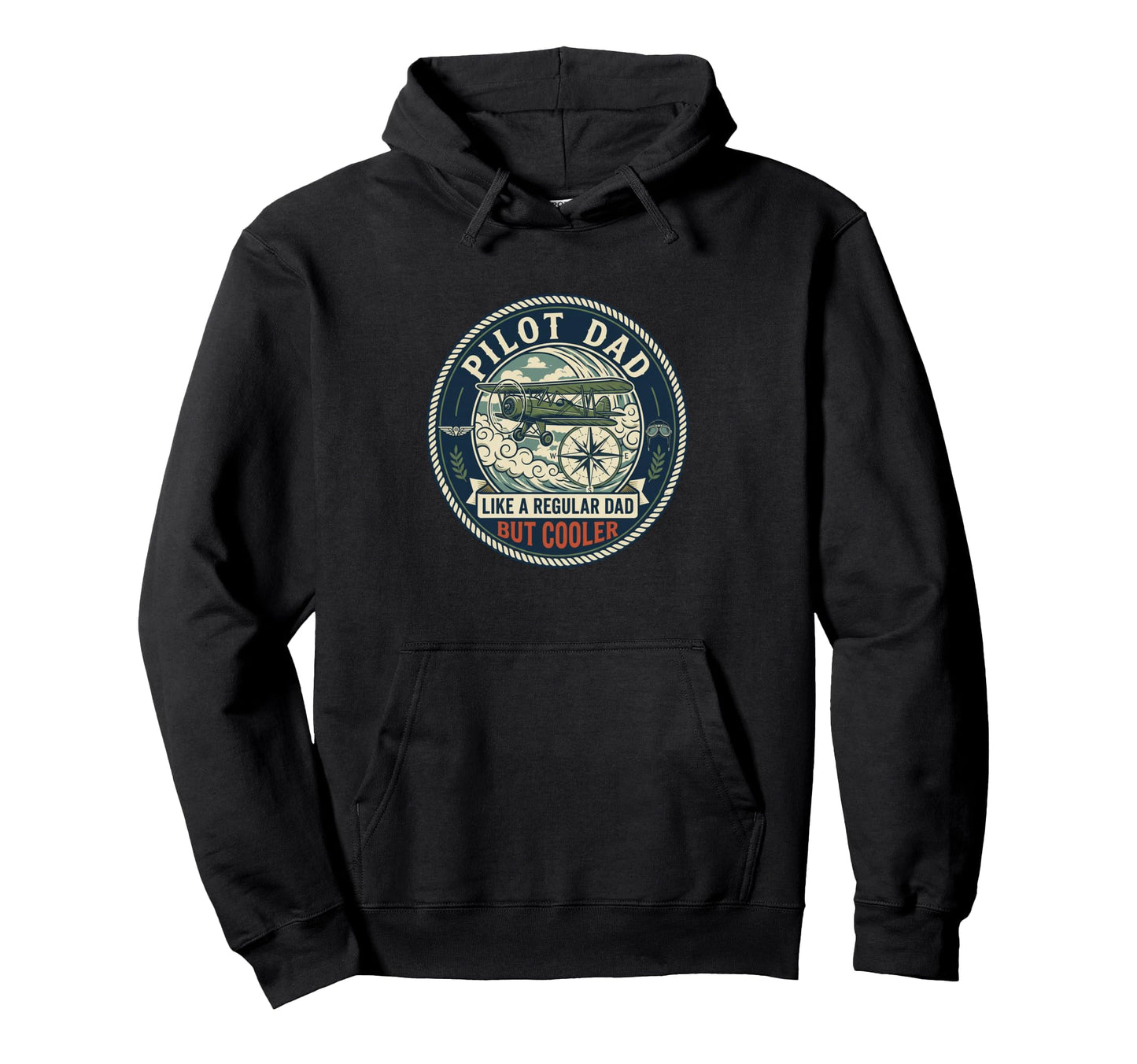 Pilot Dad Aviation Flight Airplane Hoodie - Minimalist Print Unisex - T-Shirt, Sweatshirt, Hoodie