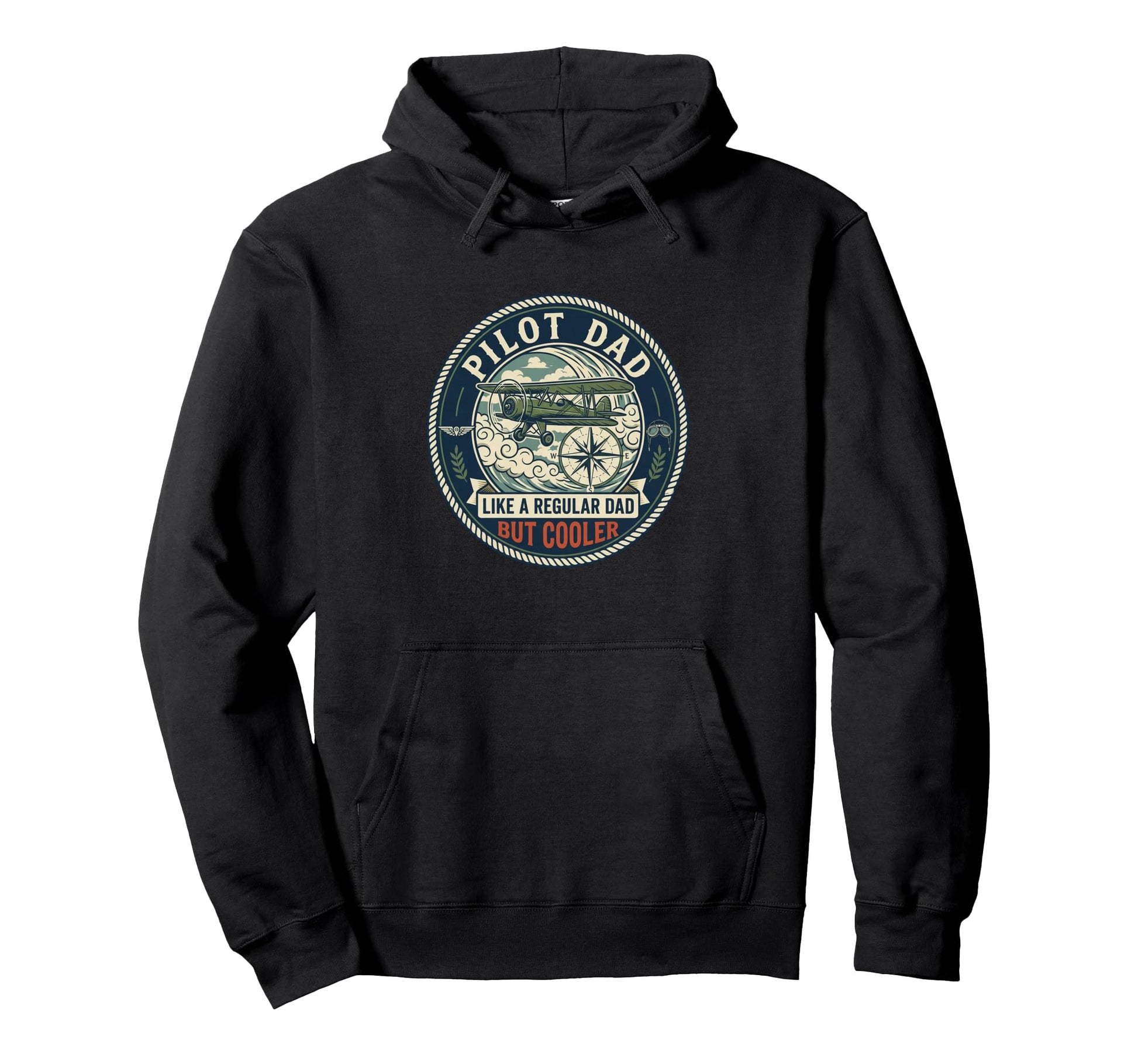 Pilot Dad Aviation Flight Airplane Hoodie - Minimalist Print Unisex - T-Shirt, Sweatshirt, Hoodie