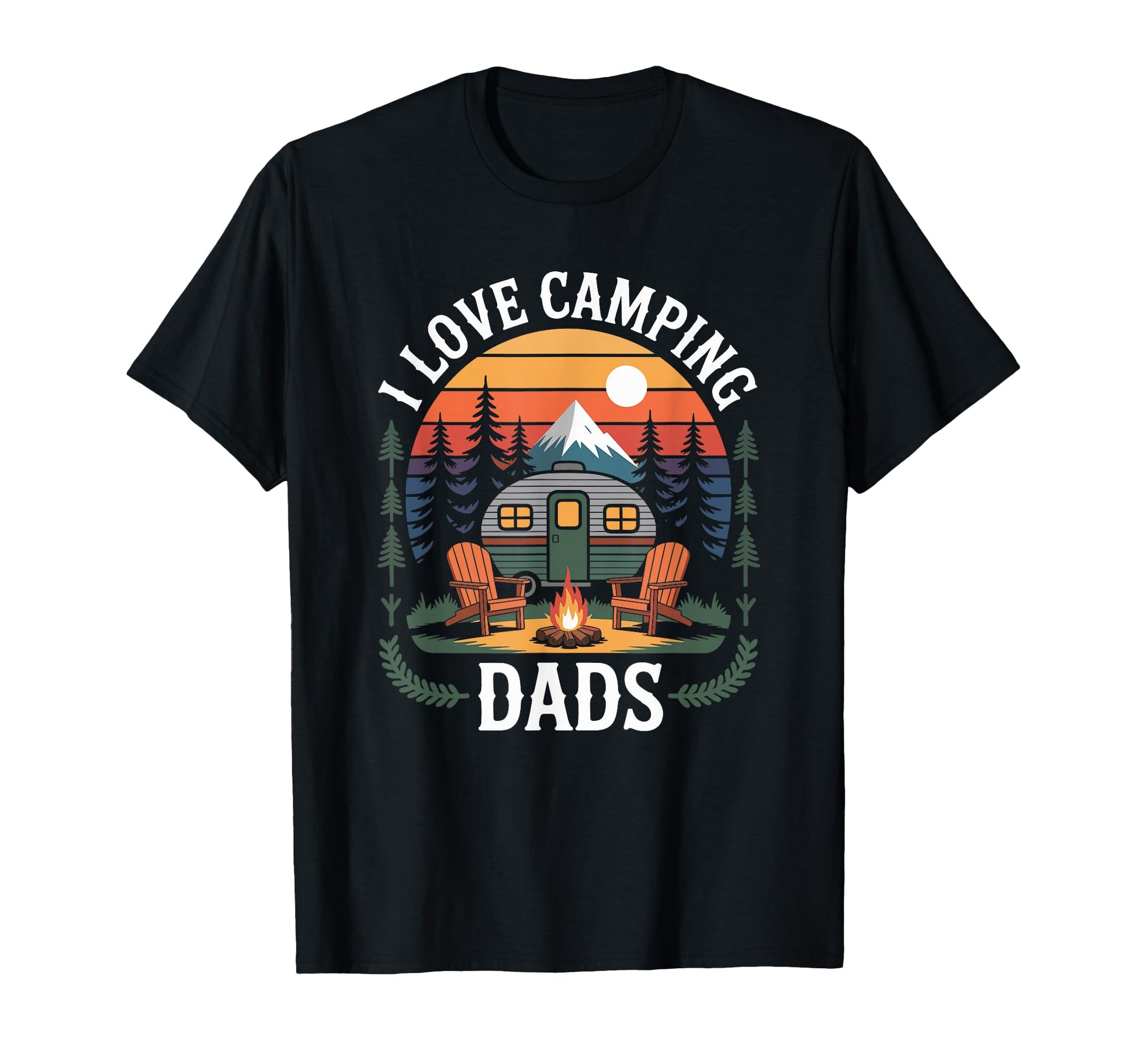 Camp Outdoor Camper I Love Camping Dads T-Shirt - Unique Graphic Unisex - T-Shirt, Sweatshirt, Hoodie