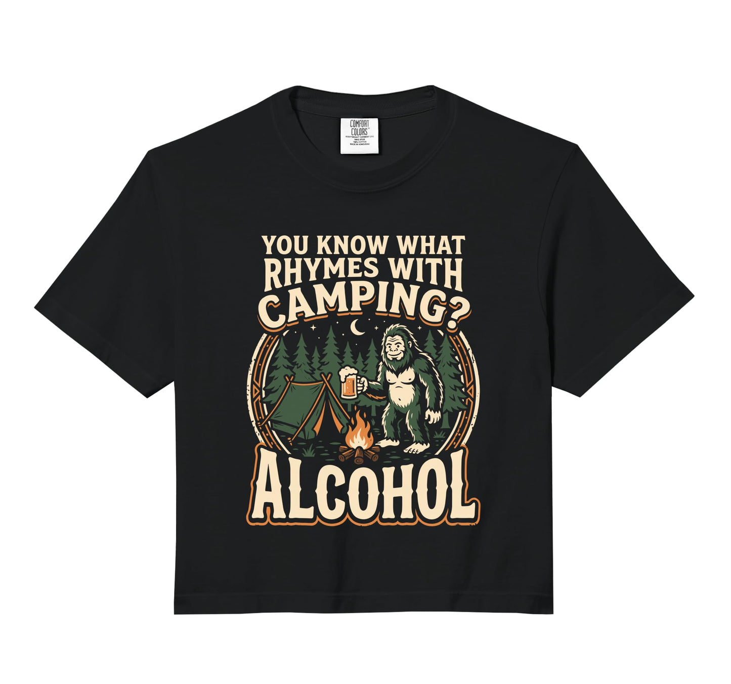 You Know What Rhymes Camping Sweatshirt - Minimalist Print Men Women - T-Shirt, Sweatshirt, Hoodie