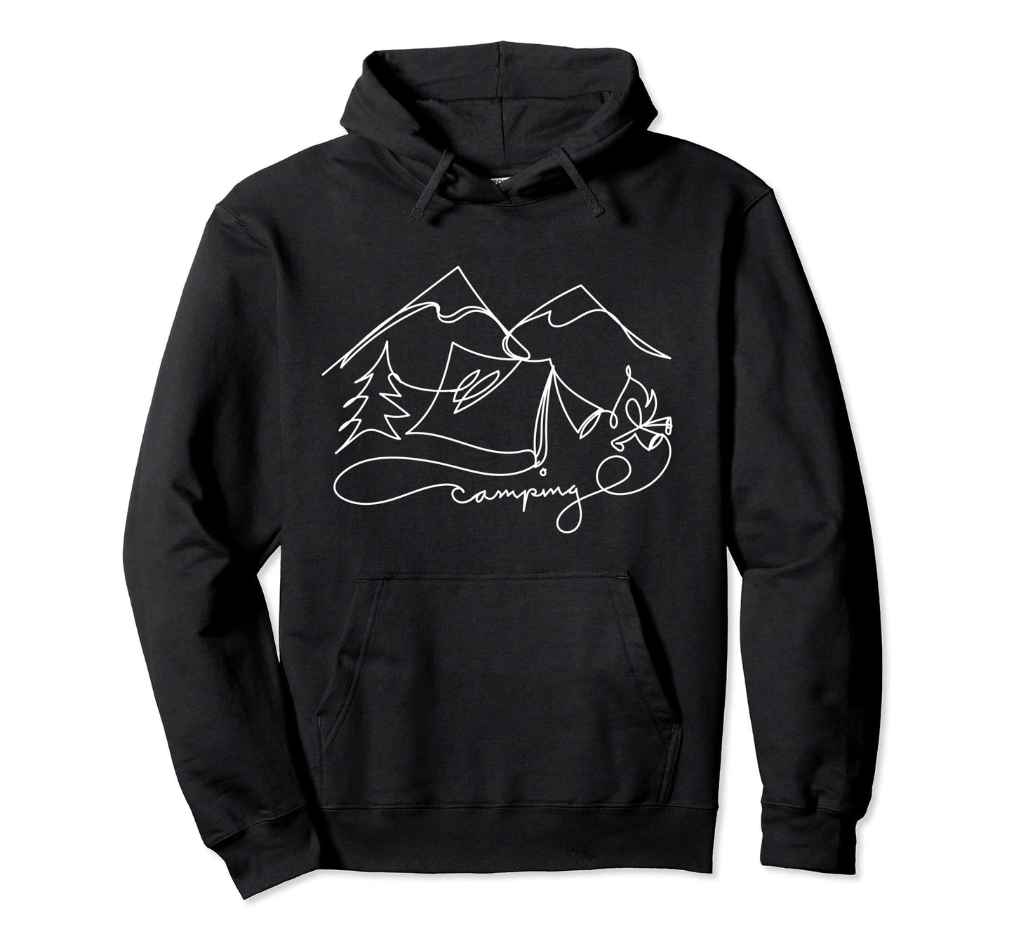 Artsy Hiking Camping Nature Outdoor Hoodie - Aesthetic Graphic for Adults - T-Shirt, Sweatshirt, Hoodie