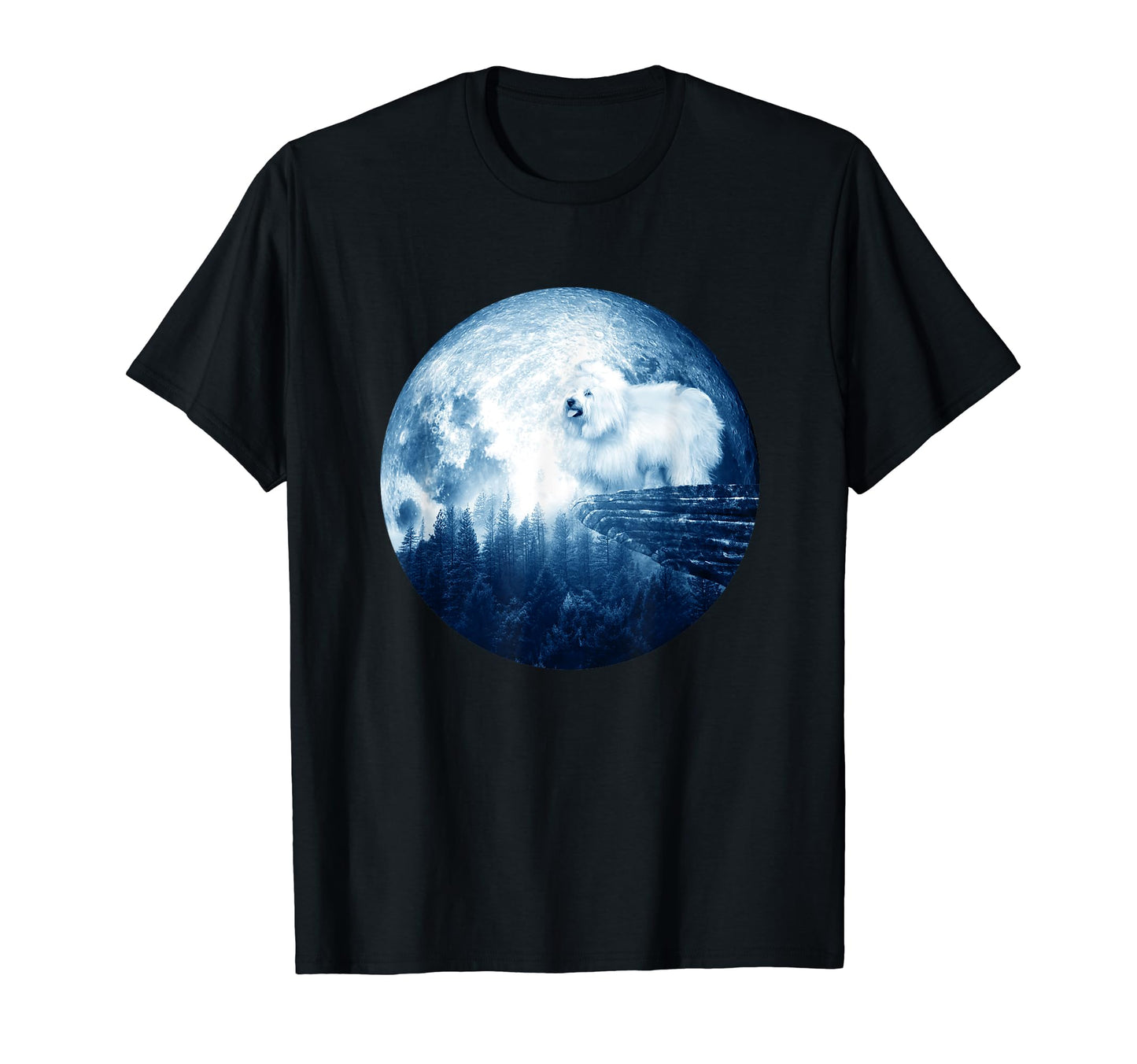 Coton De Tulear Dog Moon Dog Mom T-Shirt - Fun Novelty Design for Adults - T-Shirt, Sweatshirt, Hoodie