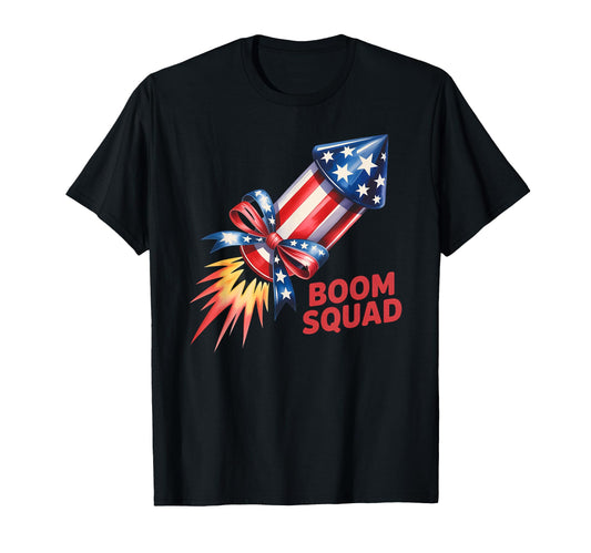 Boom Squad Firework Safety Director T-Shirt - Aesthetic Graphic for Adults - T-Shirt, Sweatshirt, Hoodie