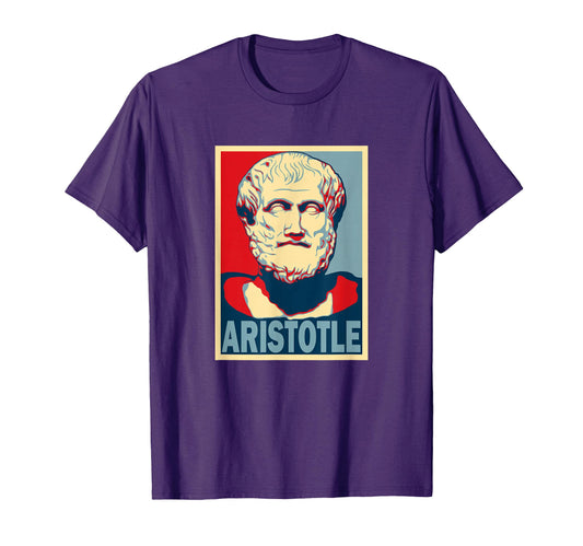 Aristotle Ancient Greek Pop Art T-Shirt - Trendy Graphic Unisex - T-Shirt, Sweatshirt, Hoodie