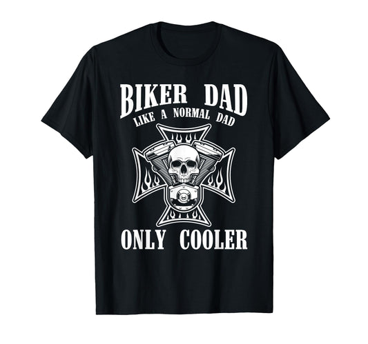 Biking Fathers Day Gift Biker Dad T-Shirt - Minimalist Print for Adults - T-Shirt, Sweatshirt, Hoodie