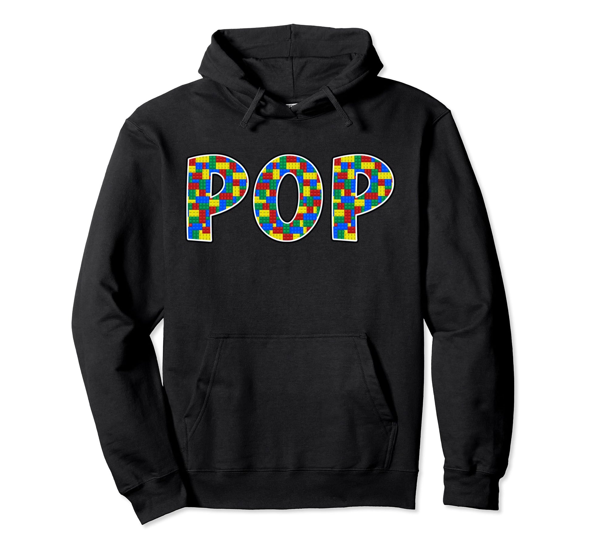 Pop Blocks Building Master Builder Hoodie - Custom Art Print Men Women - T-Shirt, Sweatshirt, Hoodie