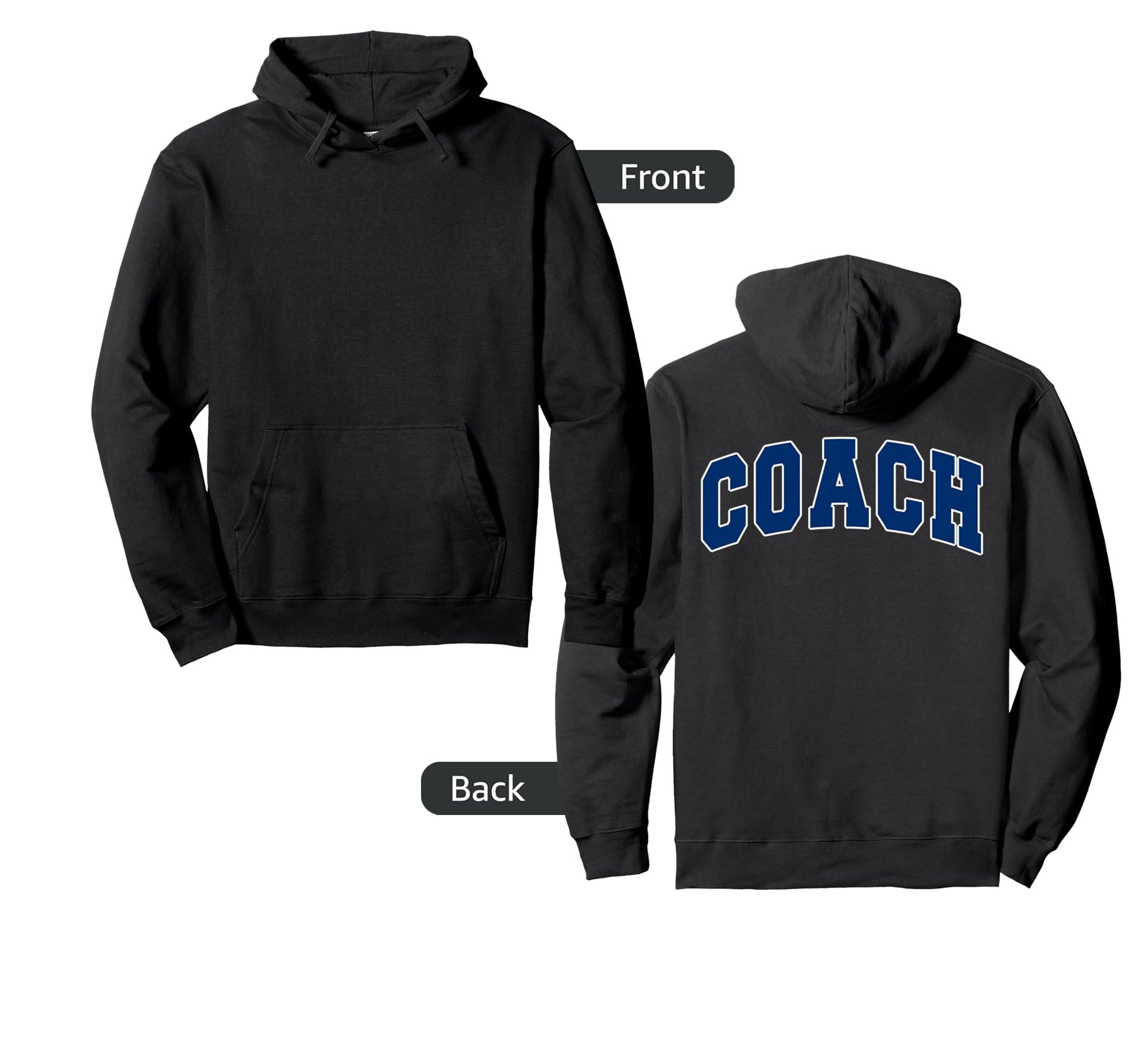 Coach Sports Trainer Varsity Team Hoodie - Aesthetic Graphic for Adults - T-Shirt, Sweatshirt, Hoodie