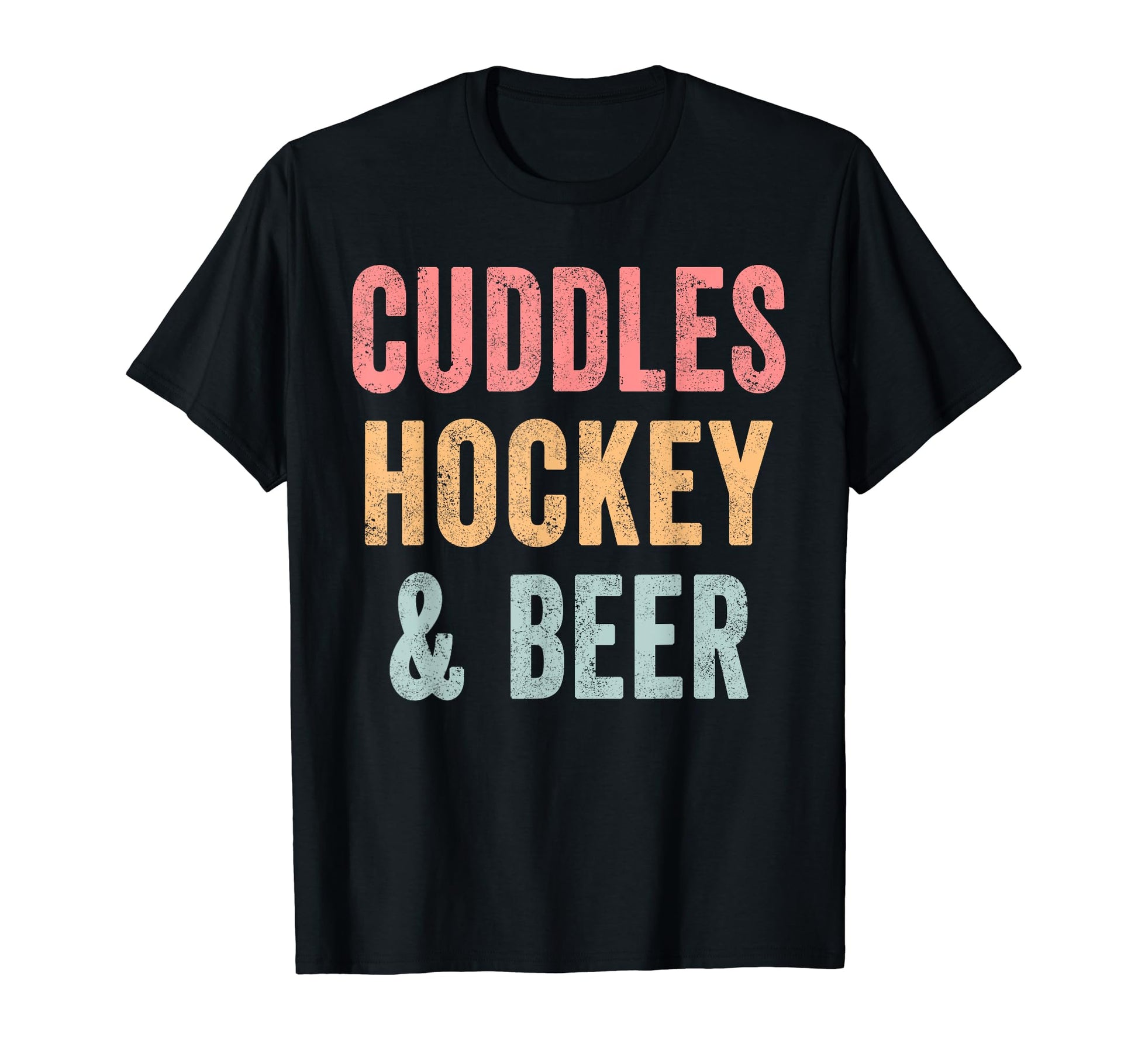 Cuddles Hockey And Beer Gameday Ice T-Shirt - Custom Art Print Men Women - T-Shirt, Sweatshirt, Hoodie