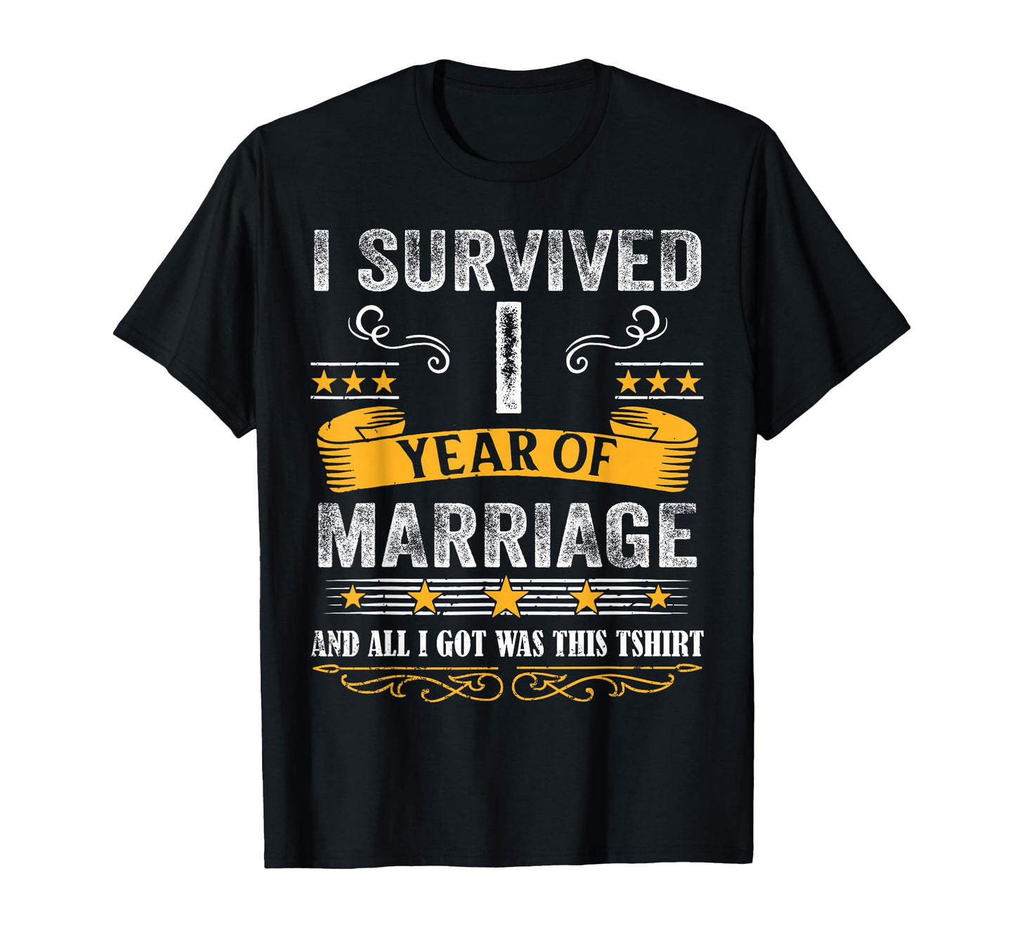 1St Wedding Anniversary Couples T-Shirt - Minimalist Print for Adults - T-Shirt, Sweatshirt, Hoodie