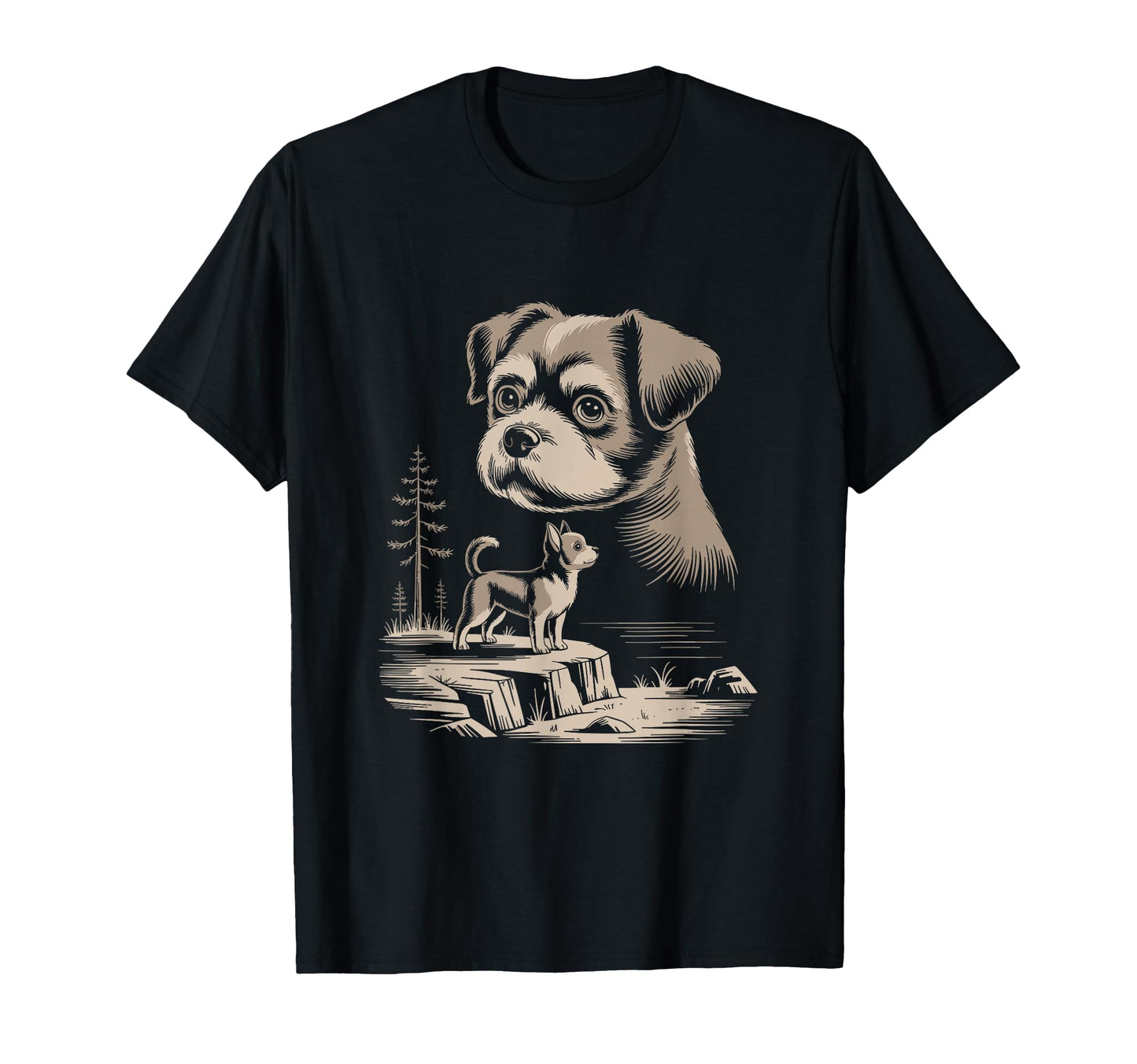 Mom Dad Russian Toy Dog Owner Hiking T-Shirt - Aesthetic Graphic Men Women - T-Shirt, Sweatshirt, Hoodie