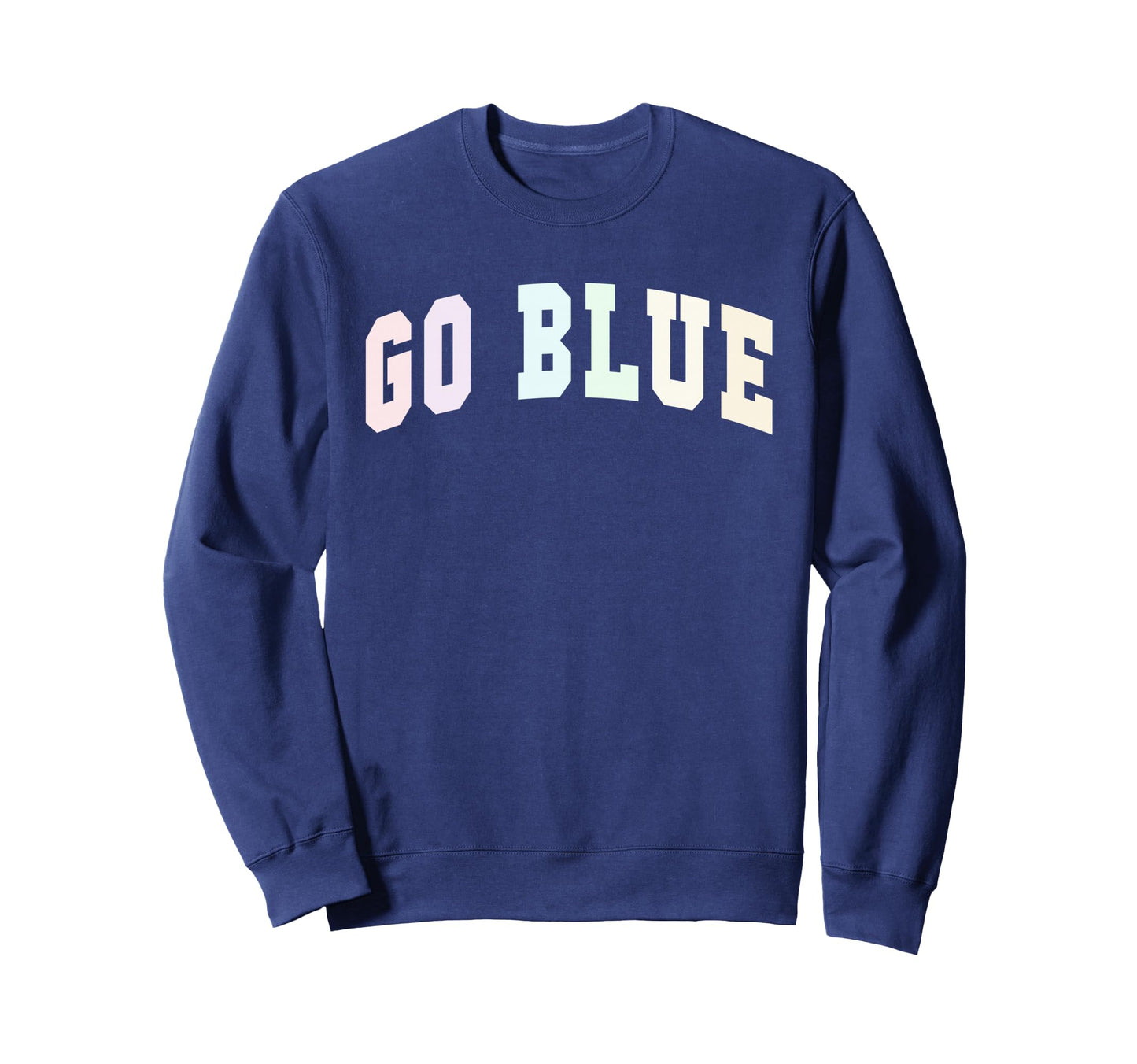 Lets Go Blue Team Spirit Week Sweatshirt - Aesthetic Graphic for Adults - T-Shirt, Sweatshirt, Hoodie