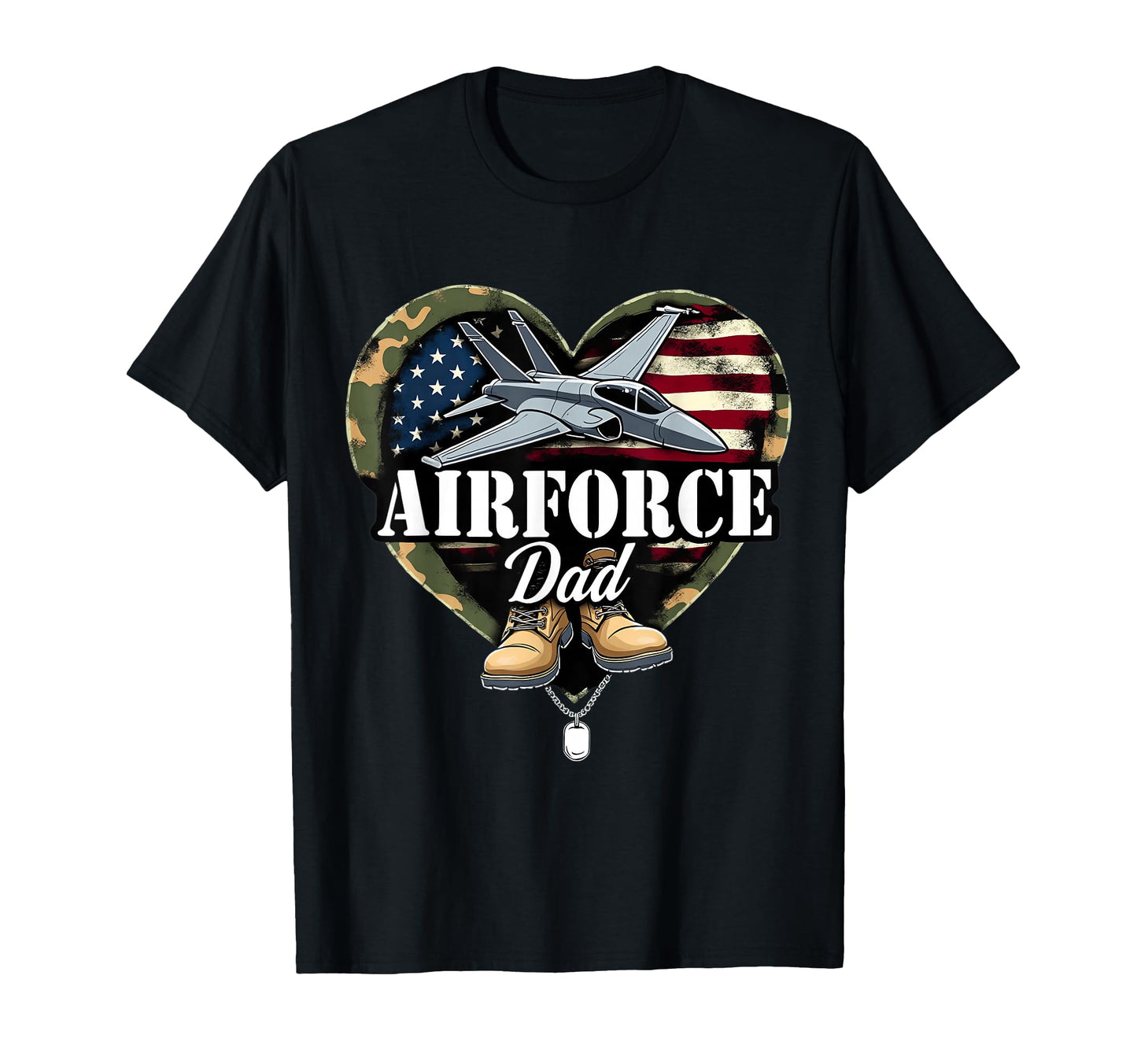 Air Force Dad Patriotic American Flag T-Shirt - Aesthetic Graphic Unisex - T-Shirt, Sweatshirt, Hoodie