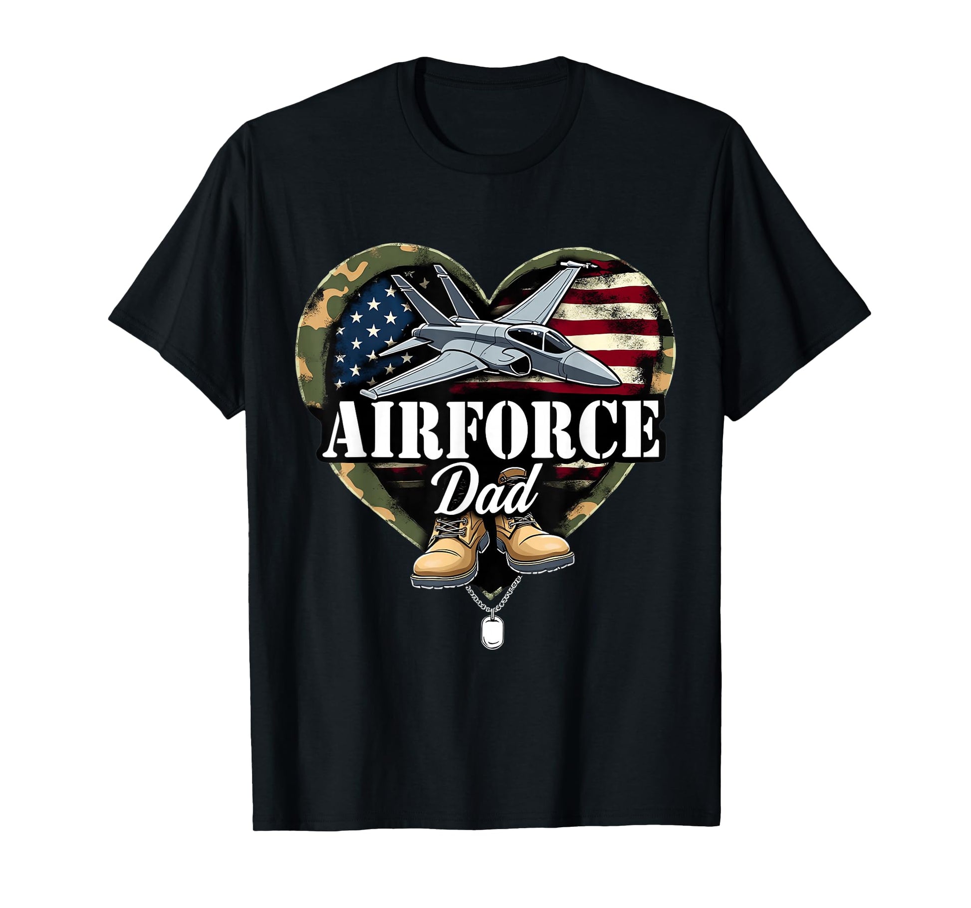 Air Force Dad Patriotic American Flag T-Shirt - Aesthetic Graphic Unisex - T-Shirt, Sweatshirt, Hoodie