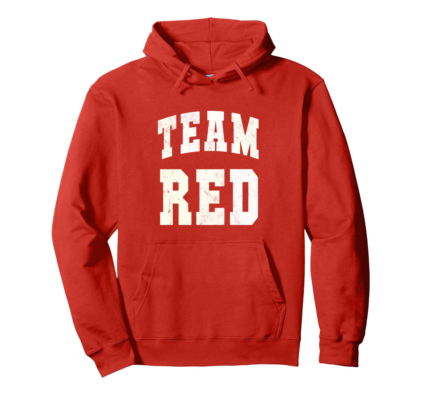 Football Team Red Field Day Go Spirit Hoodie - Minimalist Print for Adults - T-Shirt, Sweatshirt, Hoodie