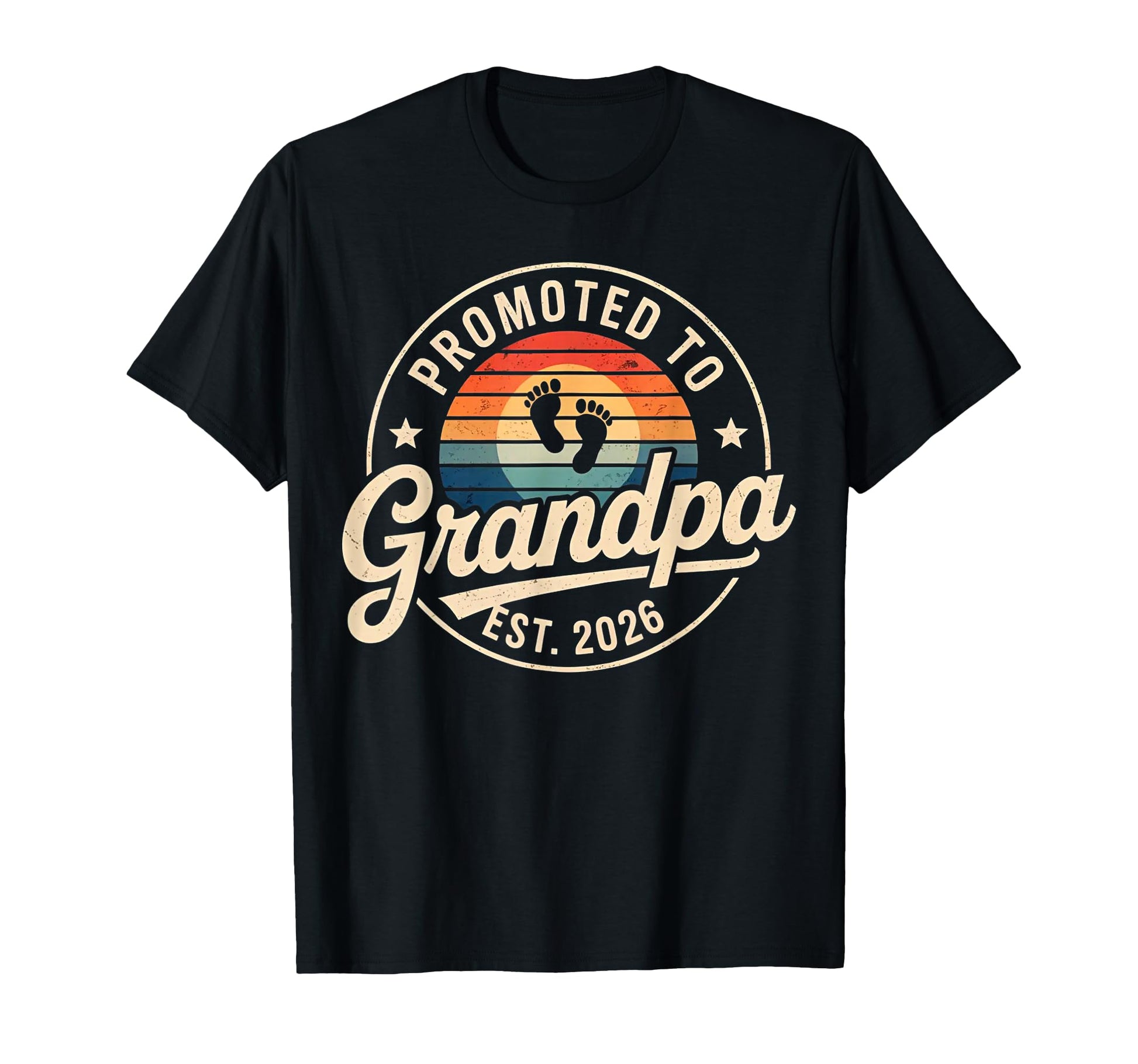 Promoted To Grandpa Est 2026 T-Shirt - Novelty Apparel Unisex - T-Shirt, Sweatshirt, Hoodie