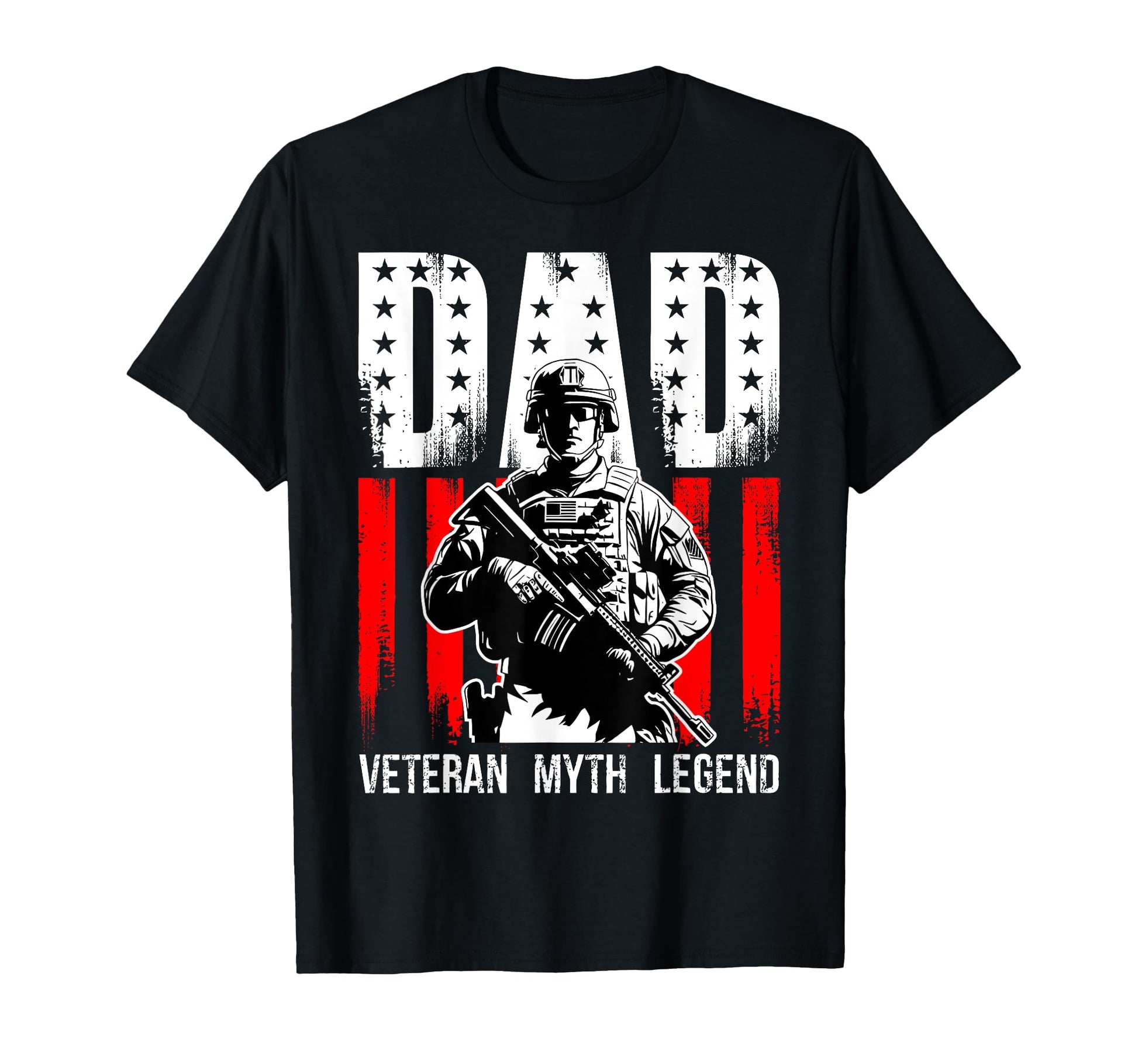 Dad Veteran Myth Legend Fathers Day T-Shirt - Novelty Apparel Men Women - T-Shirt, Sweatshirt, Hoodie