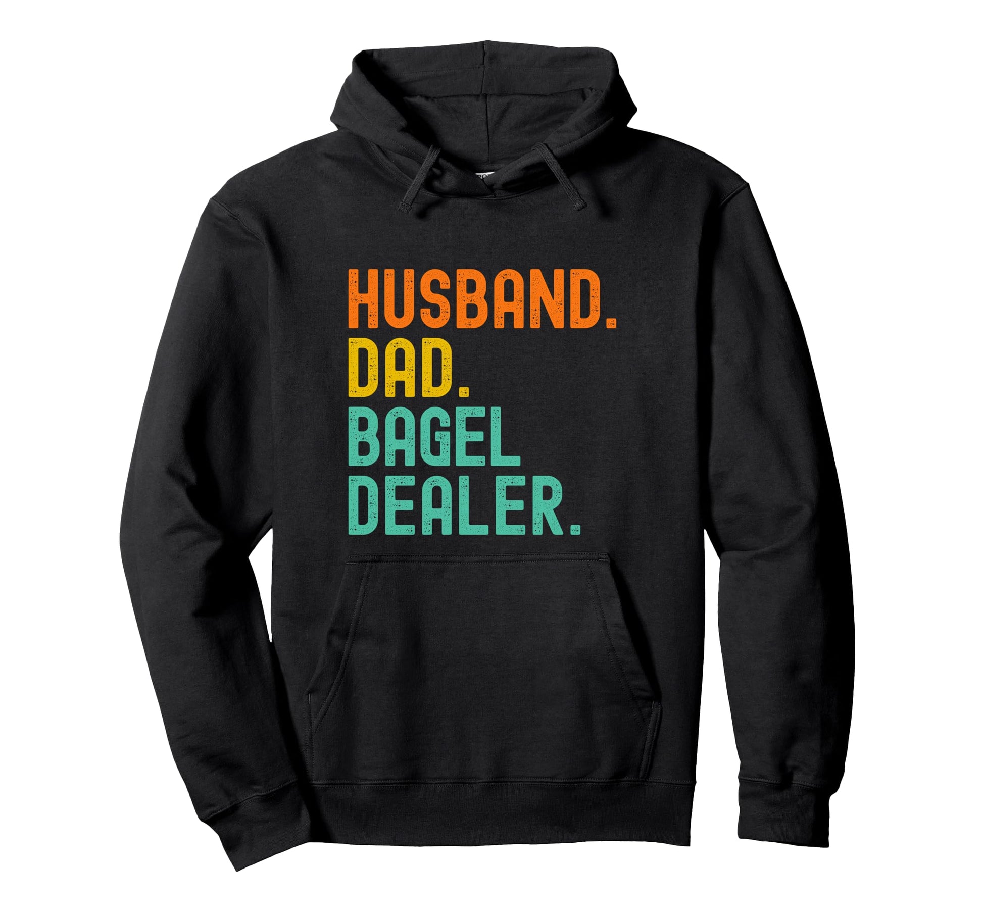 Husband Dad Bagel Dealer Hoodie - Minimalist Print for Adults - T-Shirt, Sweatshirt, Hoodie