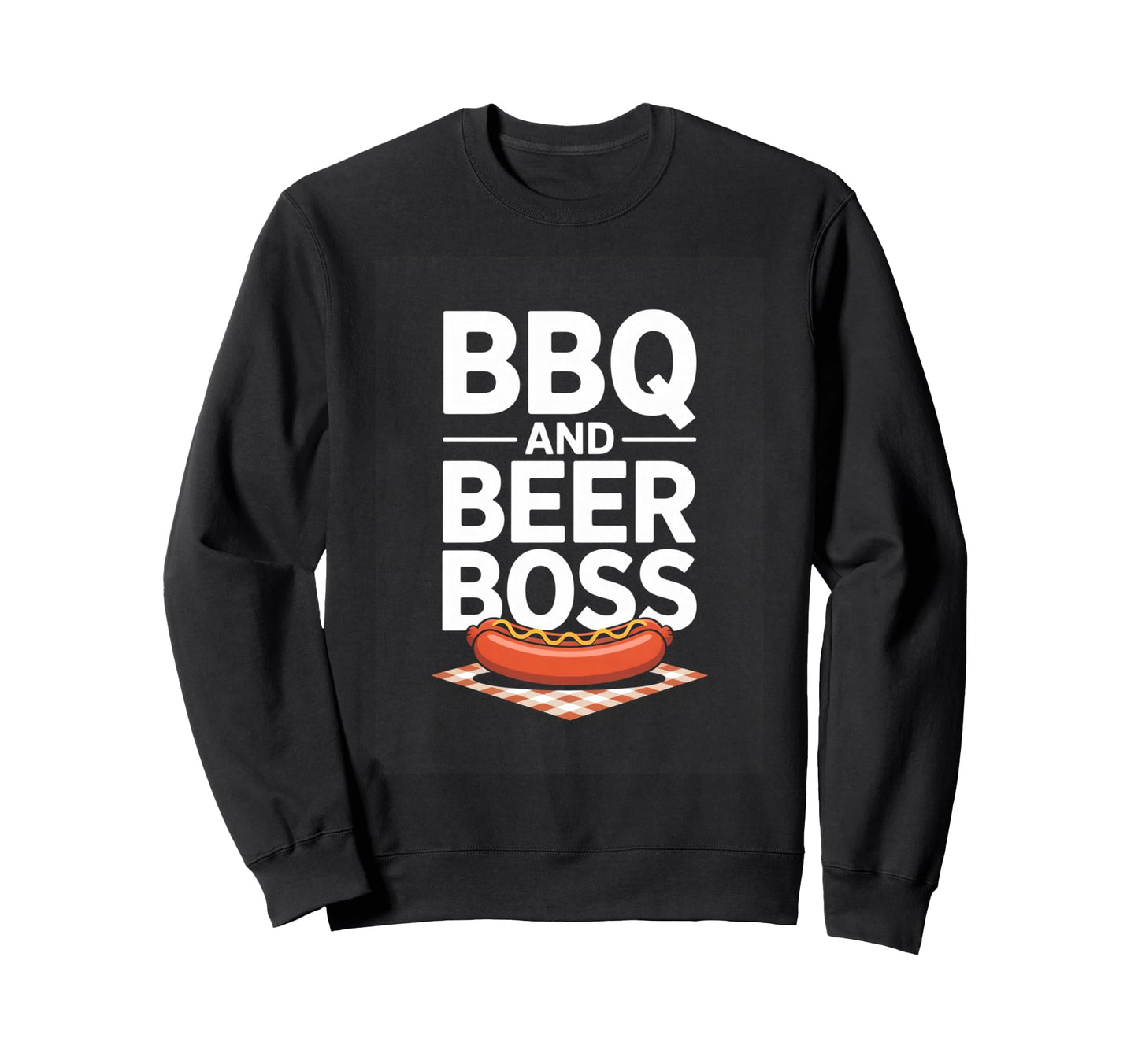 Bbq And Beer Boss Backyard Grill Sweatshirt - Unique Graphic for Adults - T-Shirt, Sweatshirt, Hoodie