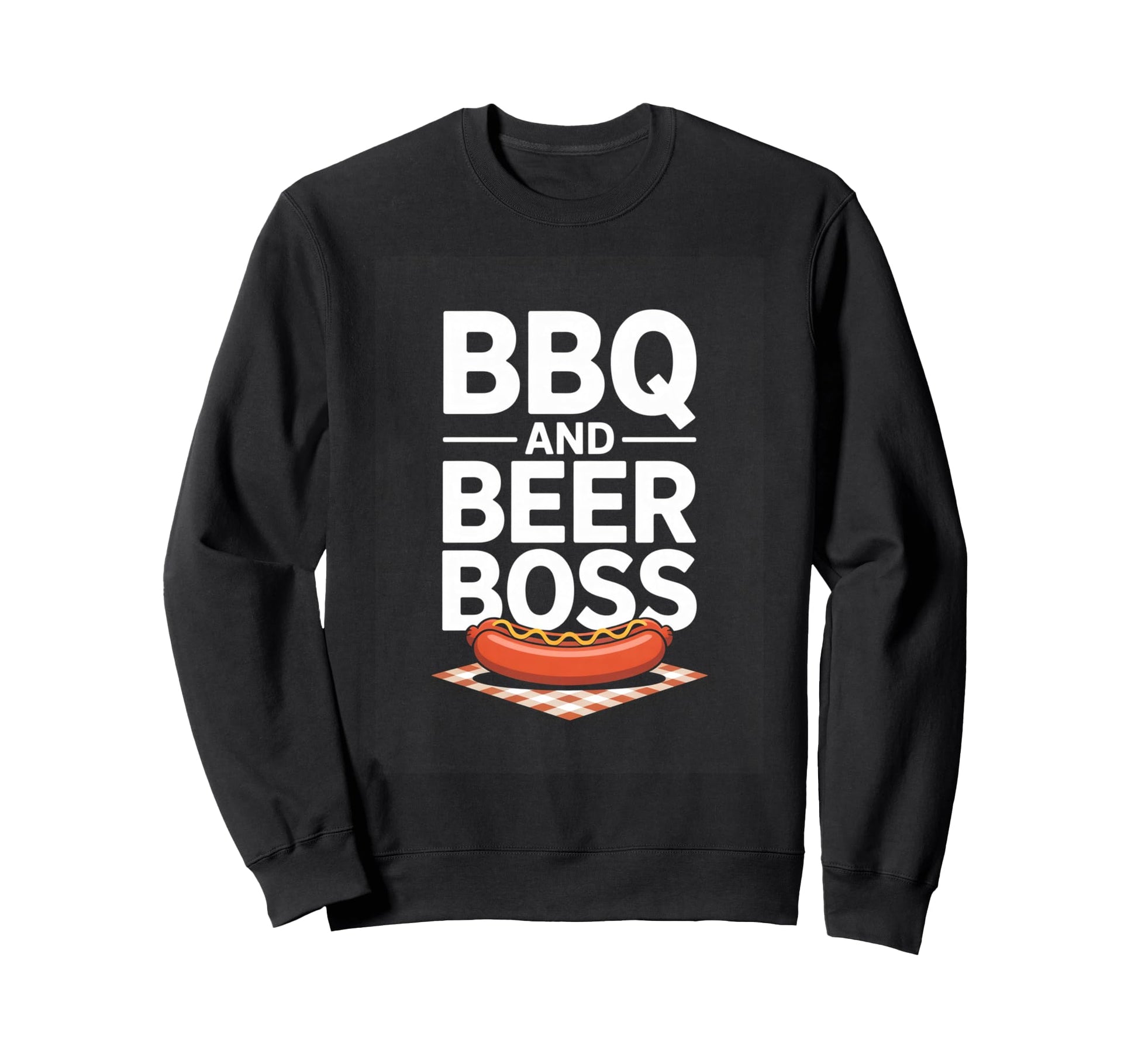 Bbq And Beer Boss Backyard Grill Sweatshirt - Unique Graphic for Adults - T-Shirt, Sweatshirt, Hoodie