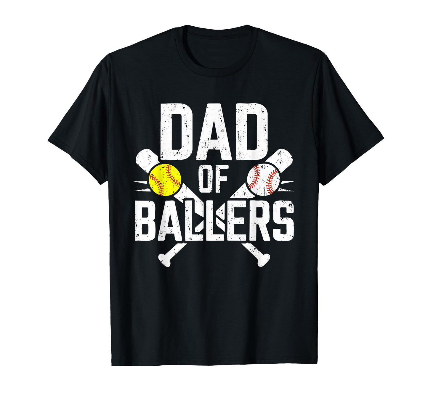 Dad Ballers Baseball Softball Daddy T-Shirt - Streetwear Style Unisex - T-Shirt, Sweatshirt, Hoodie