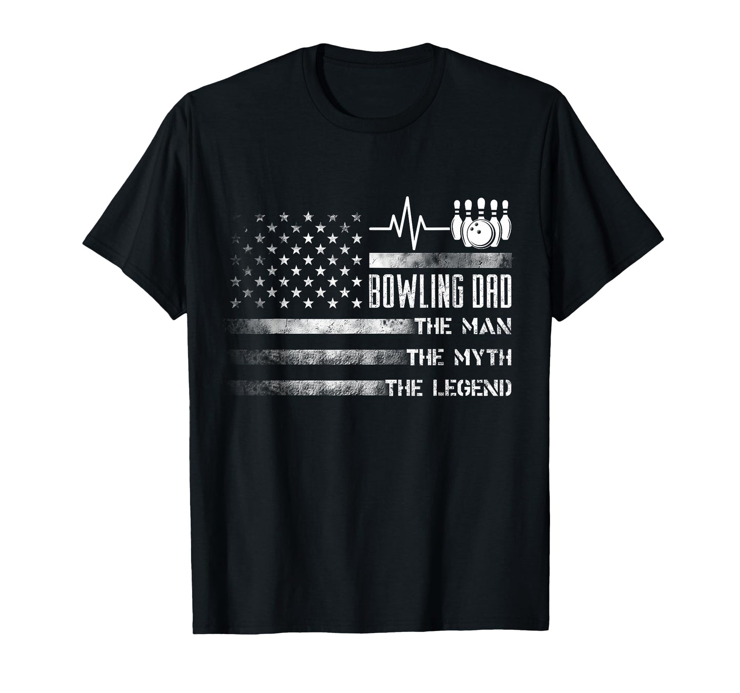 Bowling Dad Myth Legend T-Shirt - Minimalist Print Unisex - T-Shirt, Sweatshirt, Hoodie