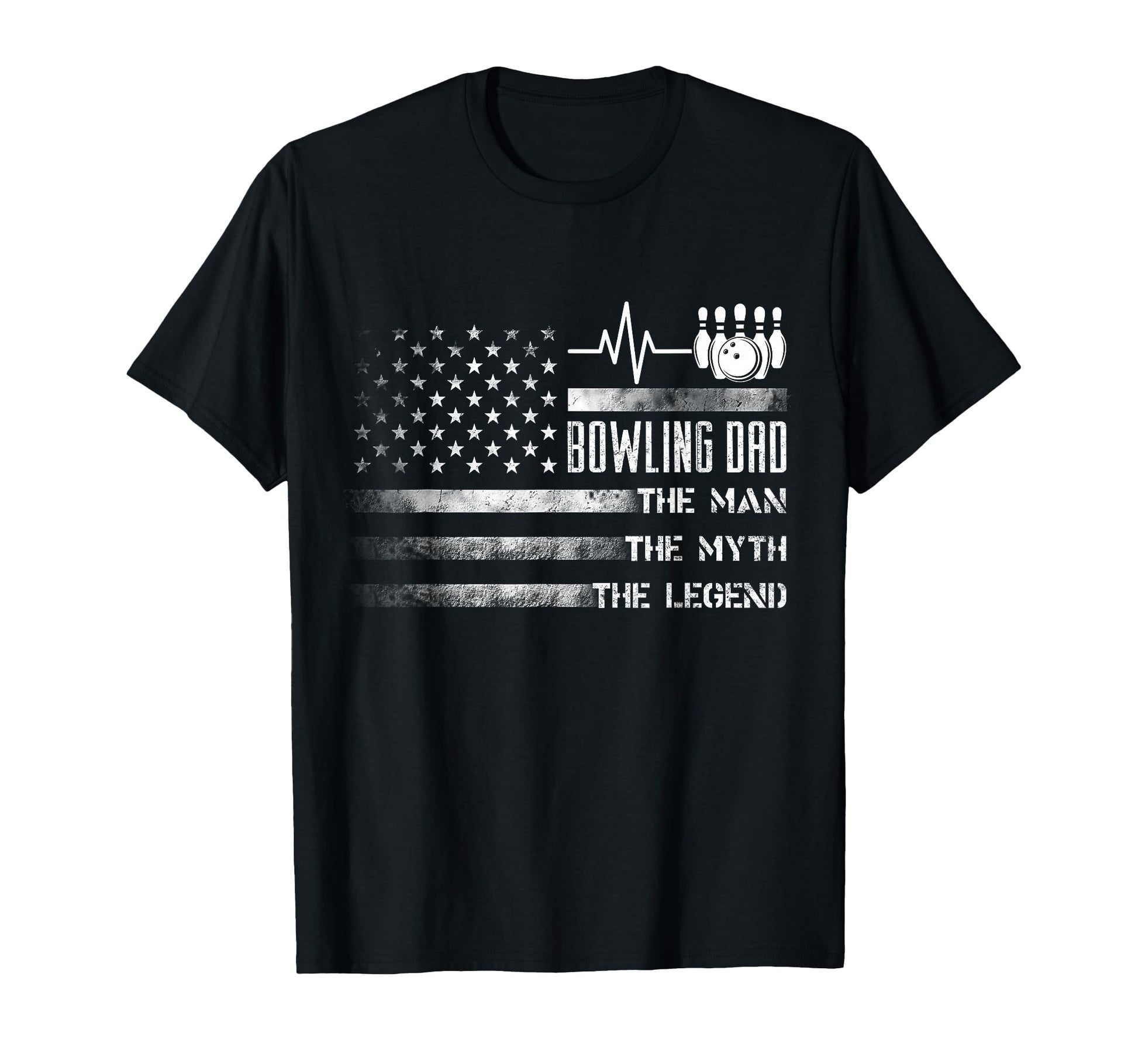 Bowling Dad Myth Legend T-Shirt - Minimalist Print Unisex - T-Shirt, Sweatshirt, Hoodie