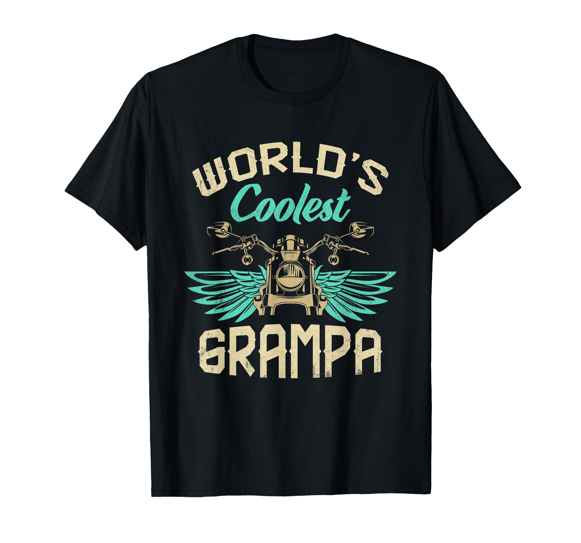 Worlds Coolest Grampa Motorcycle T-Shirt - Aesthetic Graphic Men Women - T-Shirt, Sweatshirt, Hoodie
