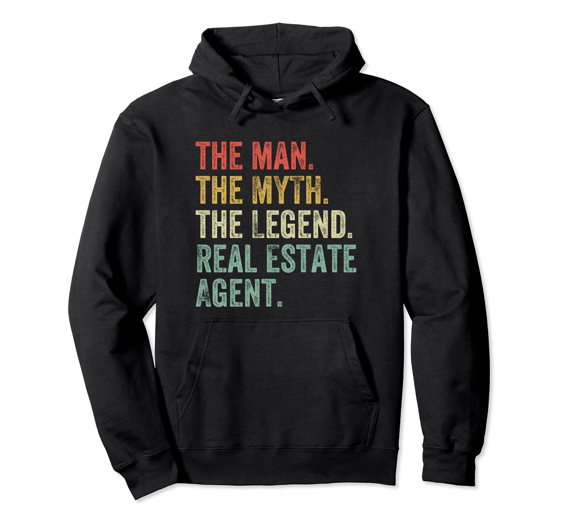 Myth Legend Real Estate Agent Dad Hoodie - Minimalist Print Men Women - T-Shirt, Sweatshirt, Hoodie
