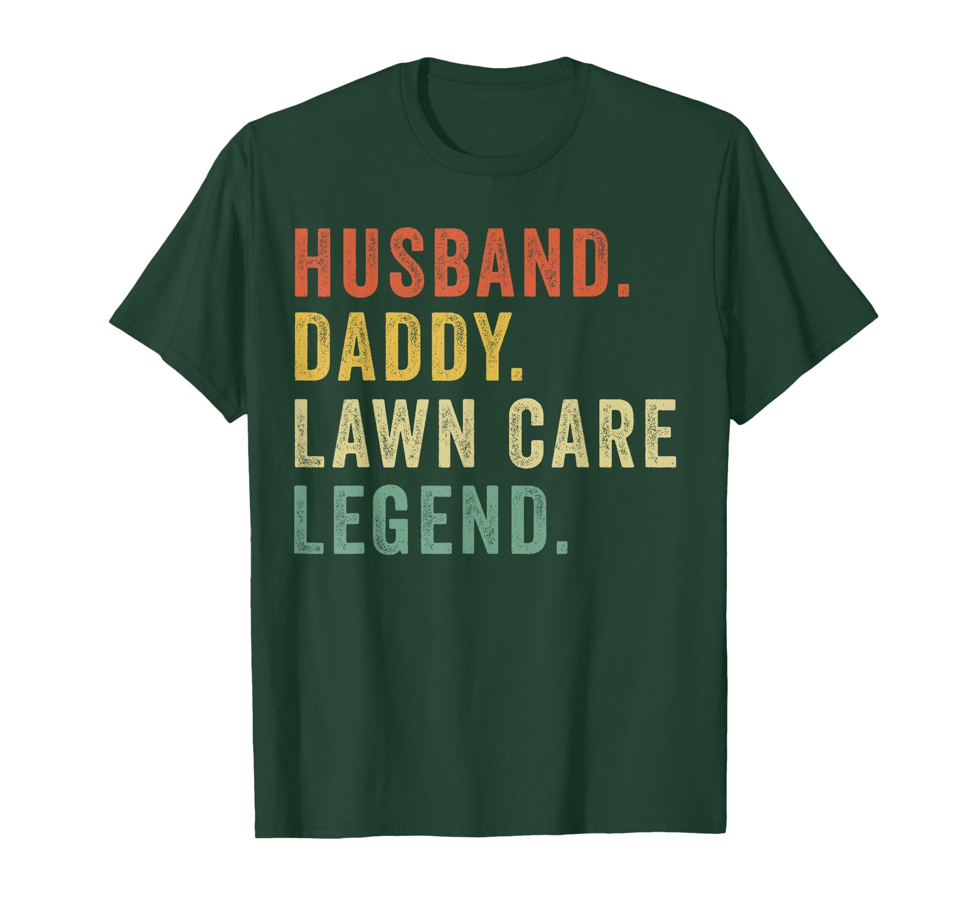 Husband Daddy Lawn Care Legend Mower T-Shirt - Minimalist Print Men Women - T-Shirt, Sweatshirt, Hoodie