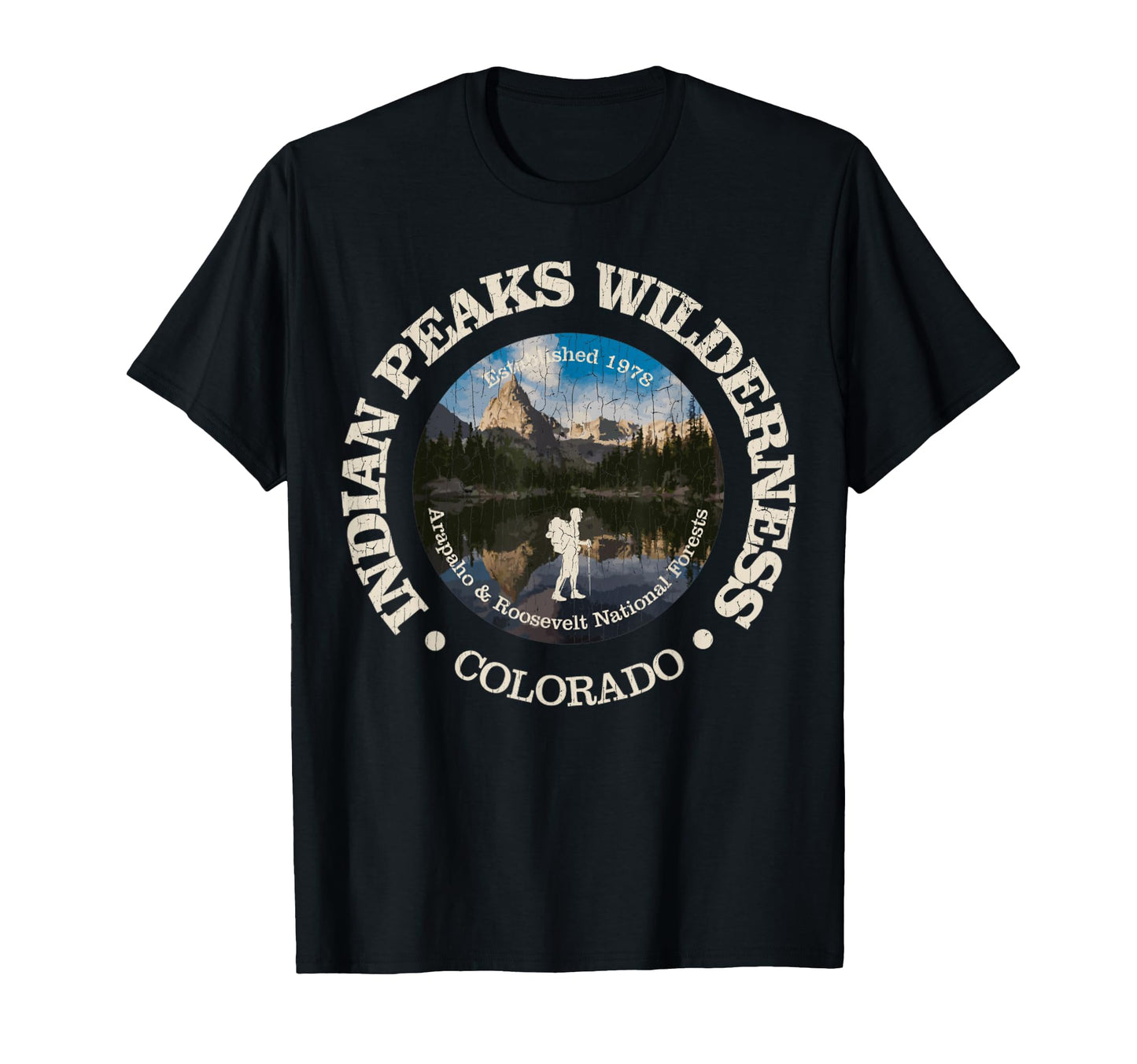 Indian Peaks Wilderness Indian T-Shirt - Casual Everyday Wear for Adults - T-Shirt, Sweatshirt, Hoodie