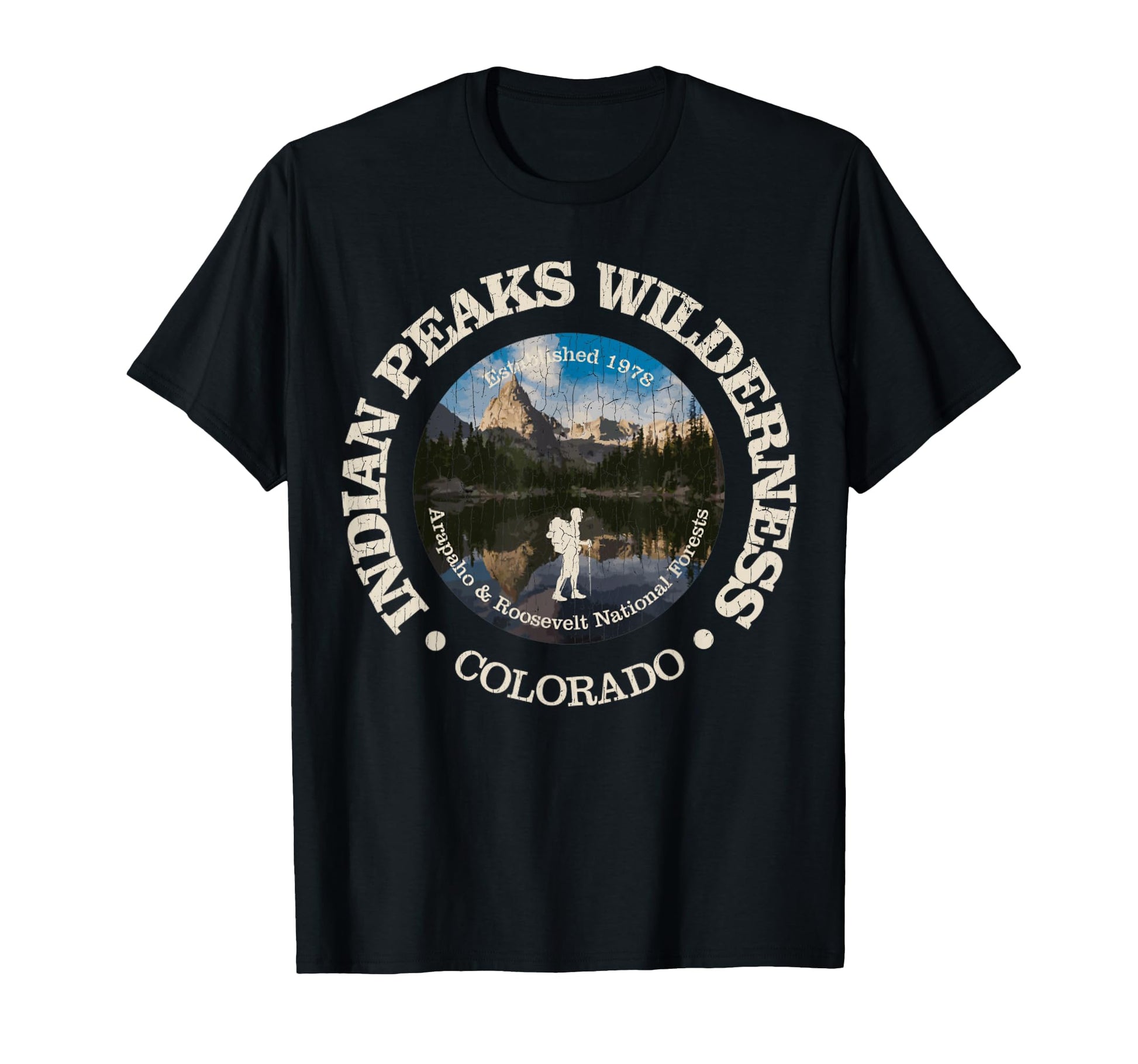 Indian Peaks Wilderness Indian T-Shirt - Casual Everyday Wear for Adults - T-Shirt, Sweatshirt, Hoodie