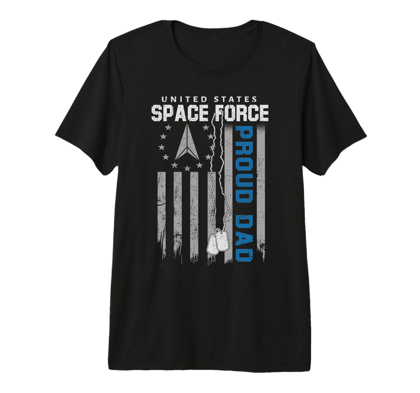 Mens Proud Us Space Force Dad Flag Usa T-Shirt - Unique Graphic for Adults - T-Shirt, Sweatshirt, Hoodie