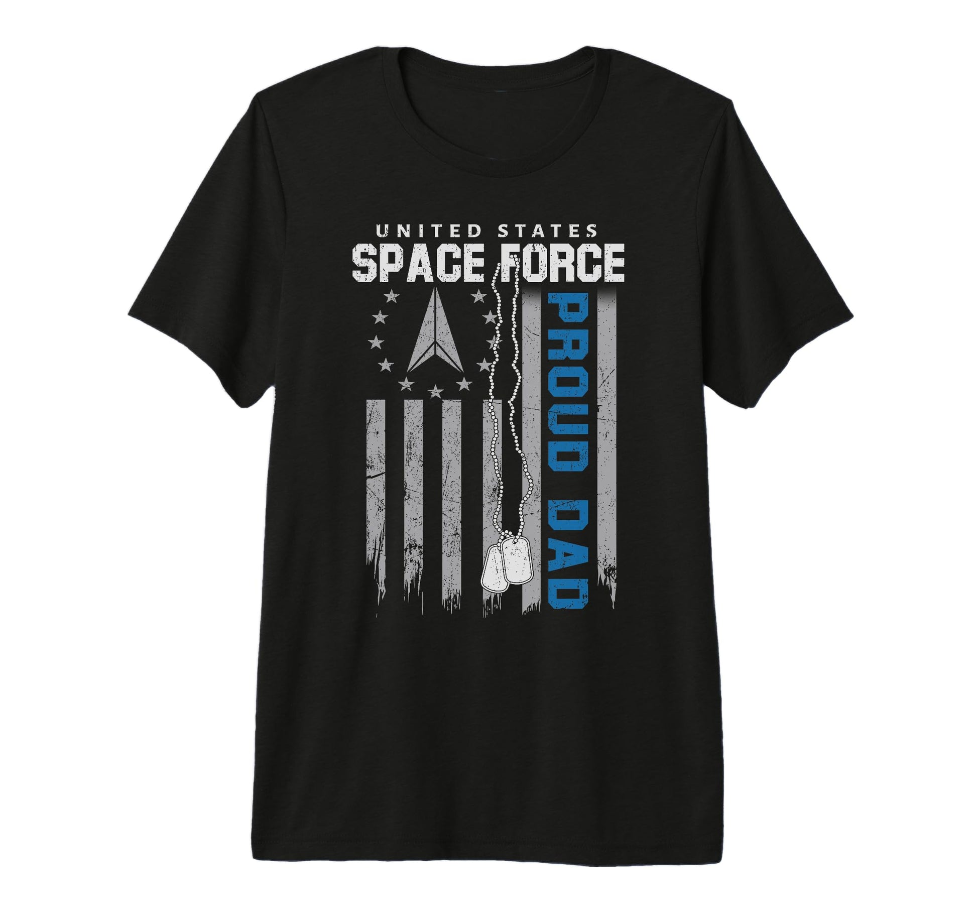Mens Proud Us Space Force Dad Flag Usa T-Shirt - Unique Graphic for Adults - T-Shirt, Sweatshirt, Hoodie