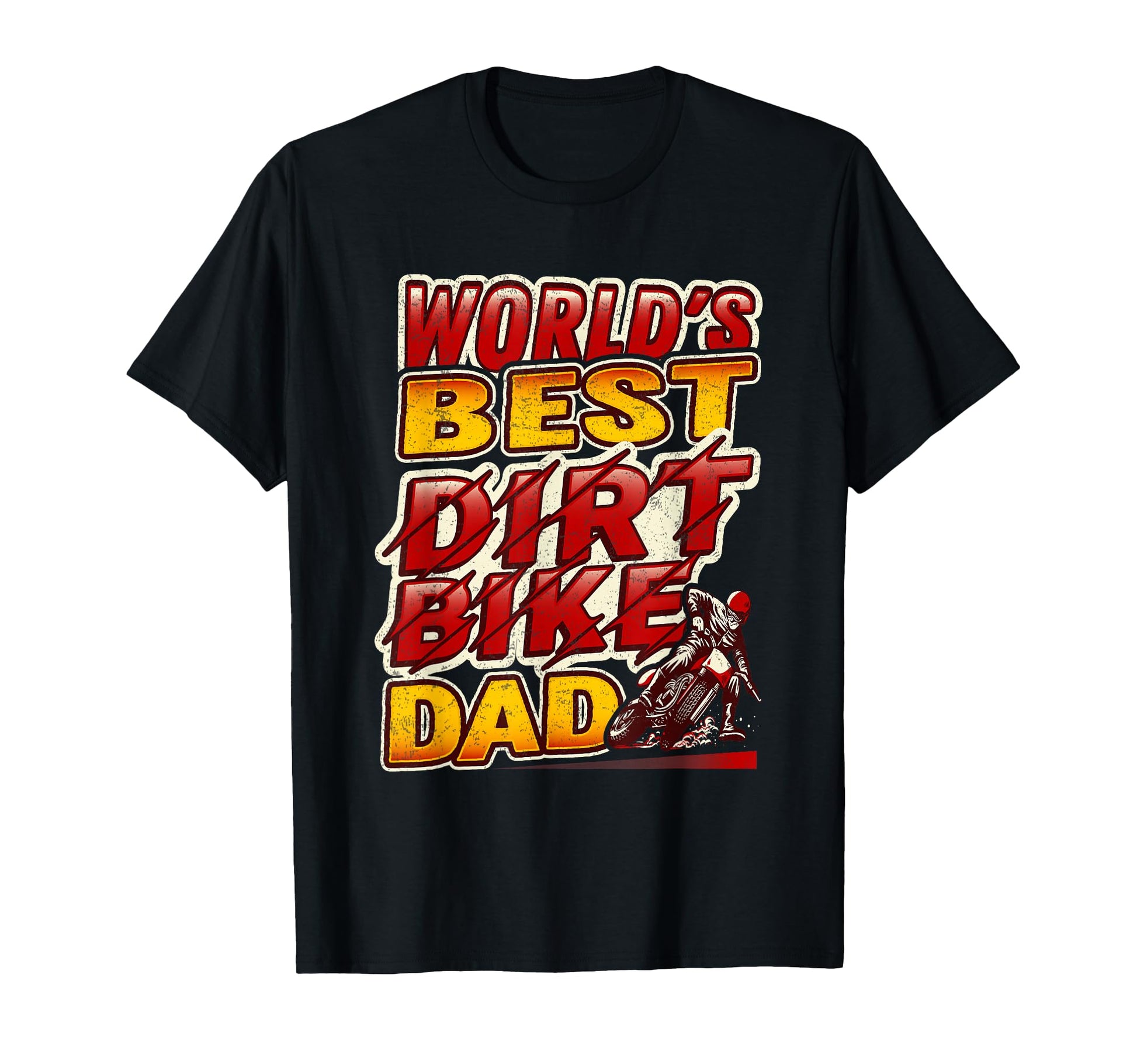 Worlds Best Dirt Bike Dad Motocross T-Shirt - Custom Art Print for Adults - T-Shirt, Sweatshirt, Hoodie