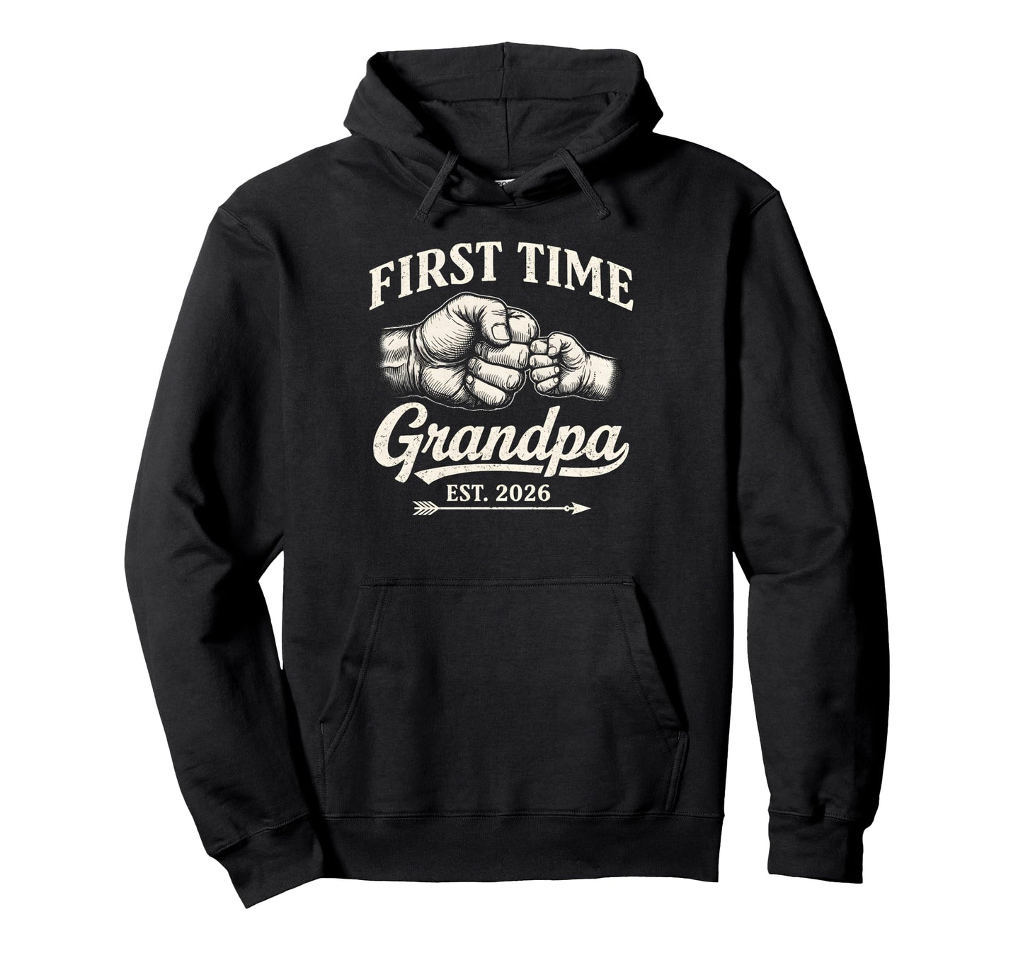 First Time Grandpa Est 2026 Soon To Be Hoodie - Minimalist Print Men Women - T-Shirt, Sweatshirt, Hoodie