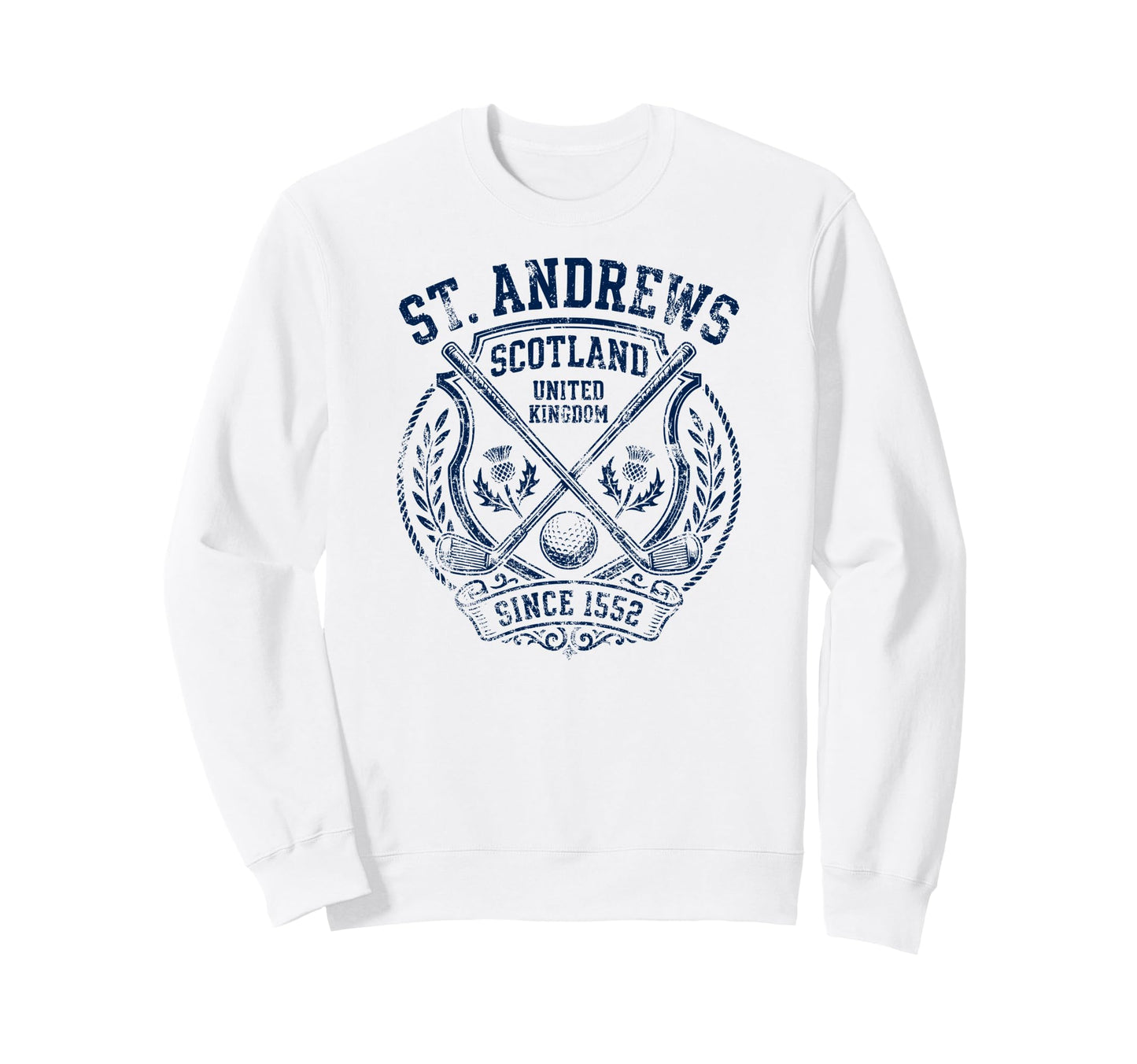 St Andrews Since 1552 Collegiate Sweatshirt - Minimalist Print for Adults - T-Shirt, Sweatshirt, Hoodie
