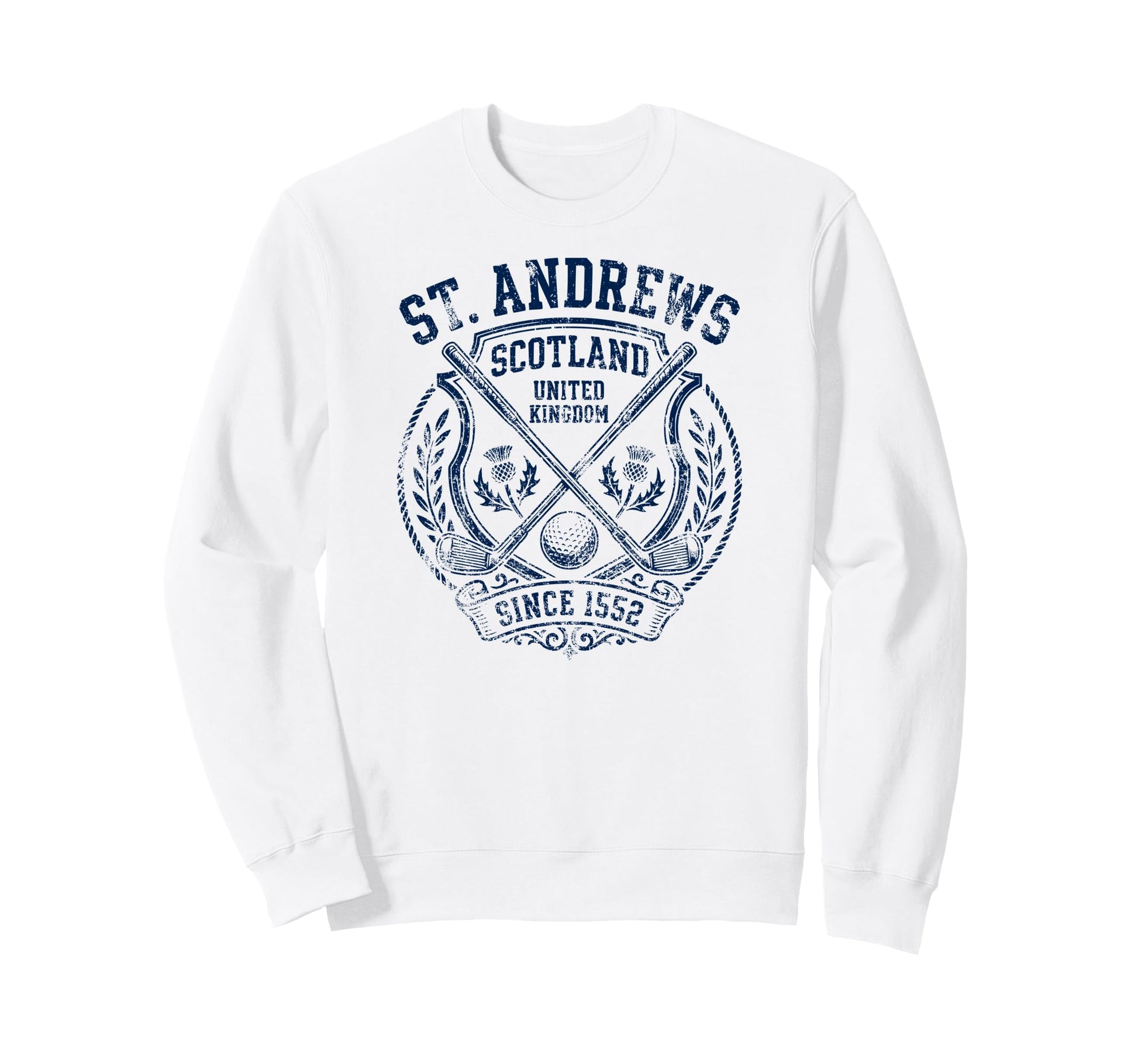 St Andrews Since 1552 Collegiate Sweatshirt - Minimalist Print for Adults - T-Shirt, Sweatshirt, Hoodie