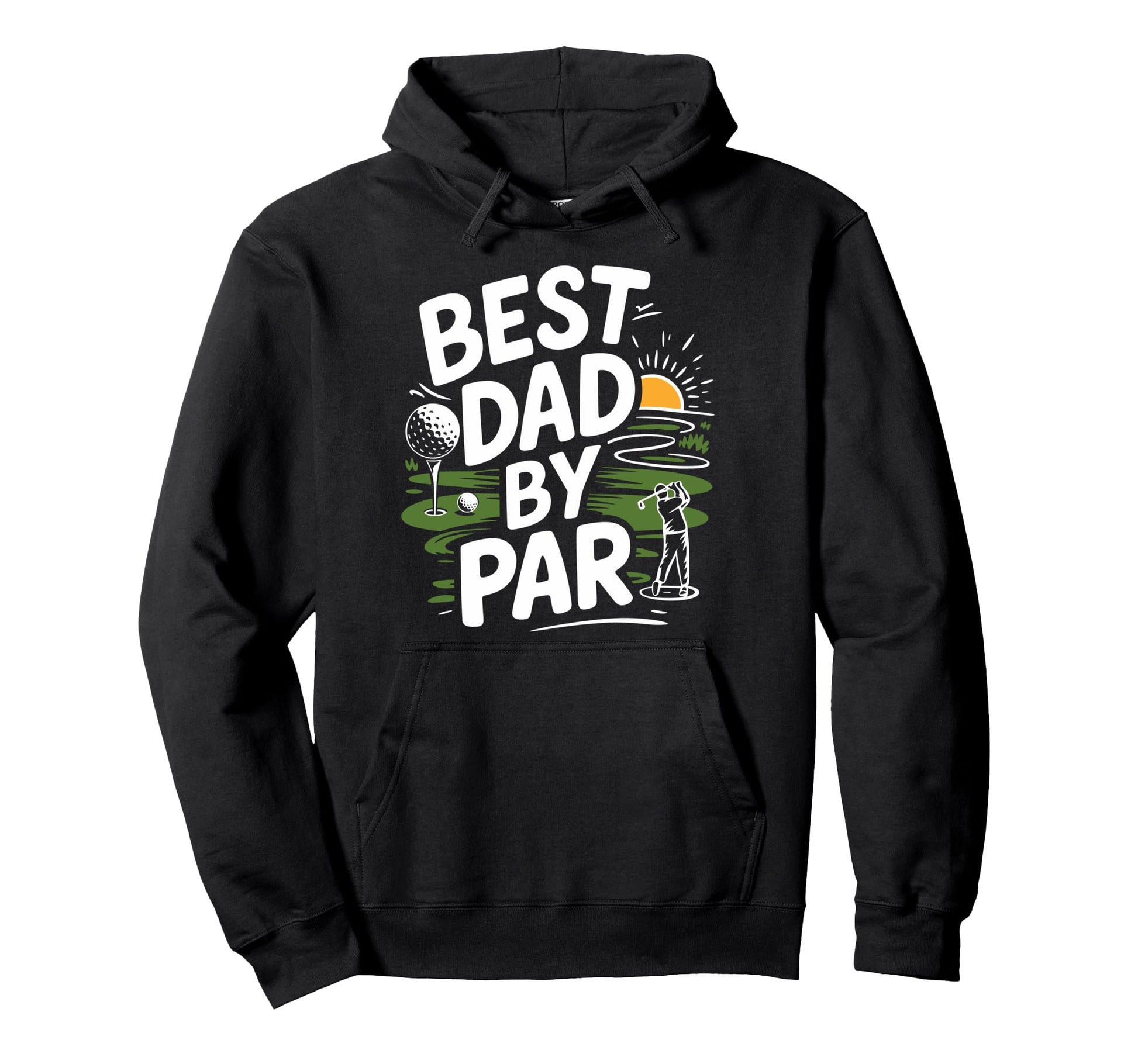 Golf Player Best Dad Par Golfer Dad Hoodie - Aesthetic Graphic Men Women - T-Shirt, Sweatshirt, Hoodie