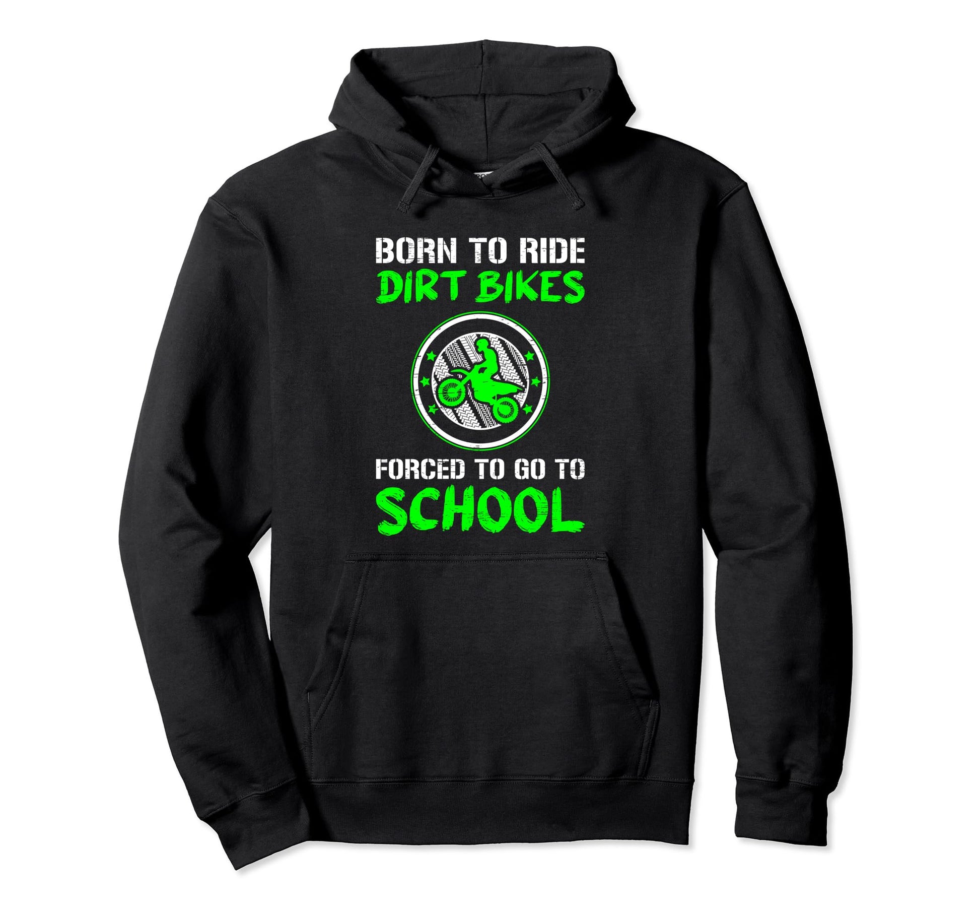 Forced To Go To School Dirt Bike Hoodie - Aesthetic Graphic Men Women - T-Shirt, Sweatshirt, Hoodie